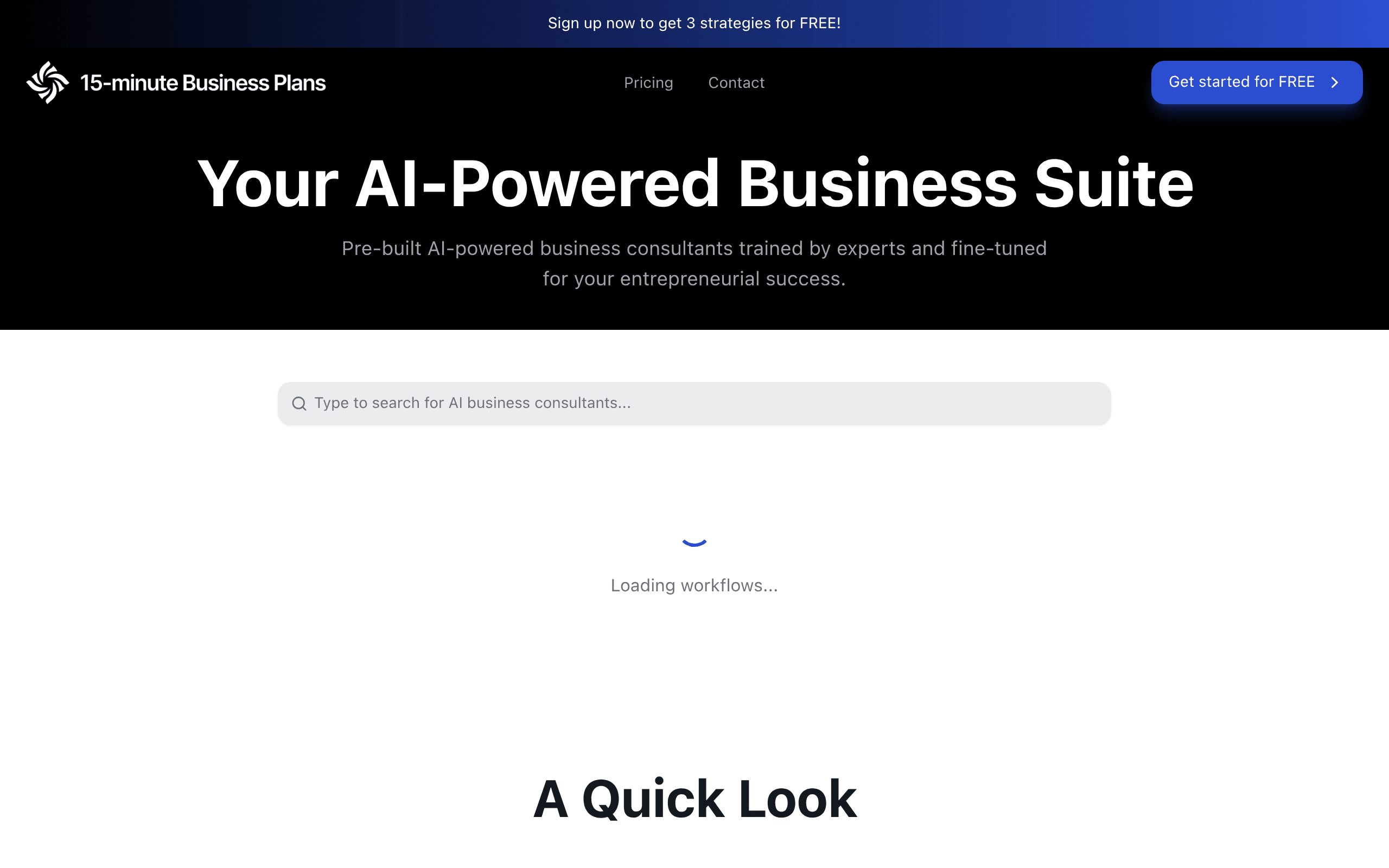 15-minute Business Plans