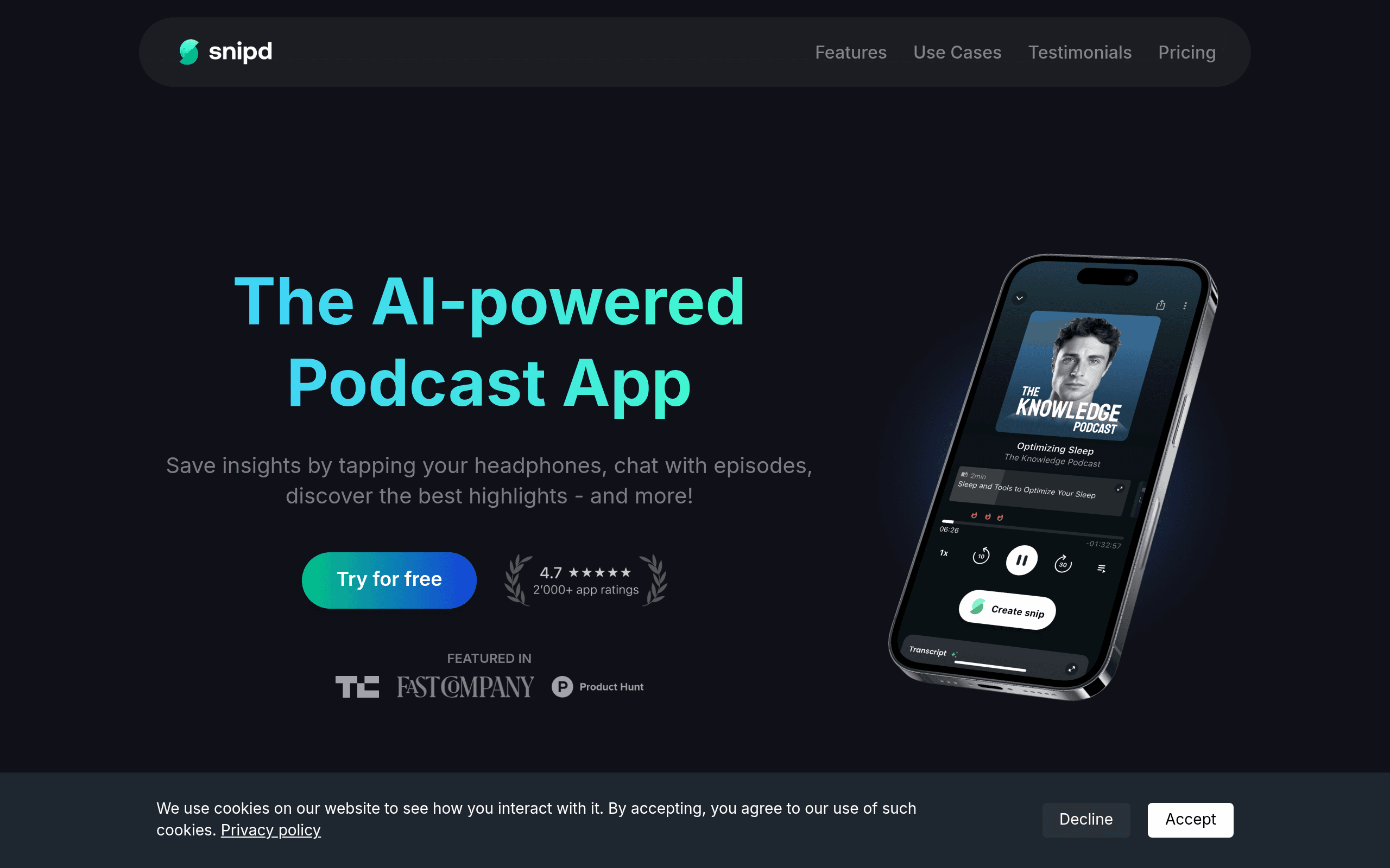 5min Podcast Summaries | Snipd