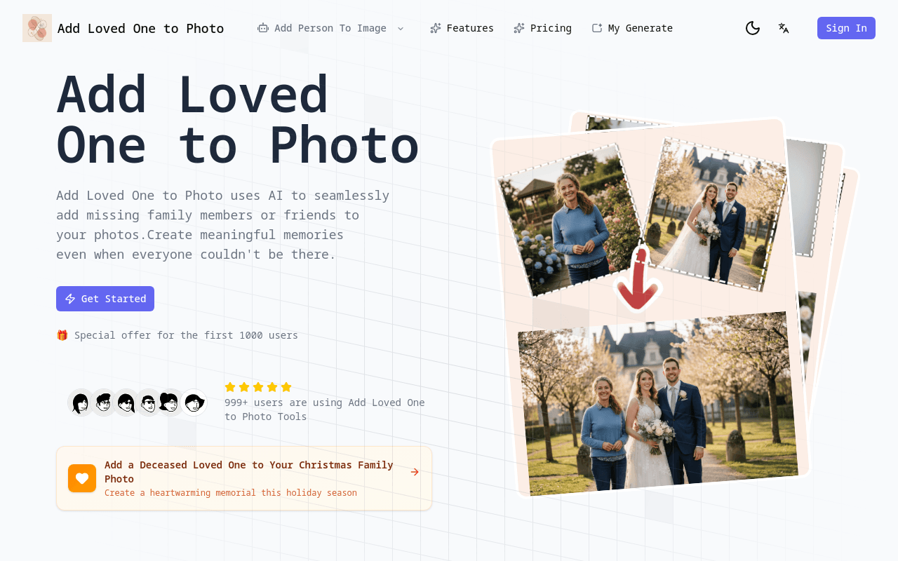 Add Loved One to Photo