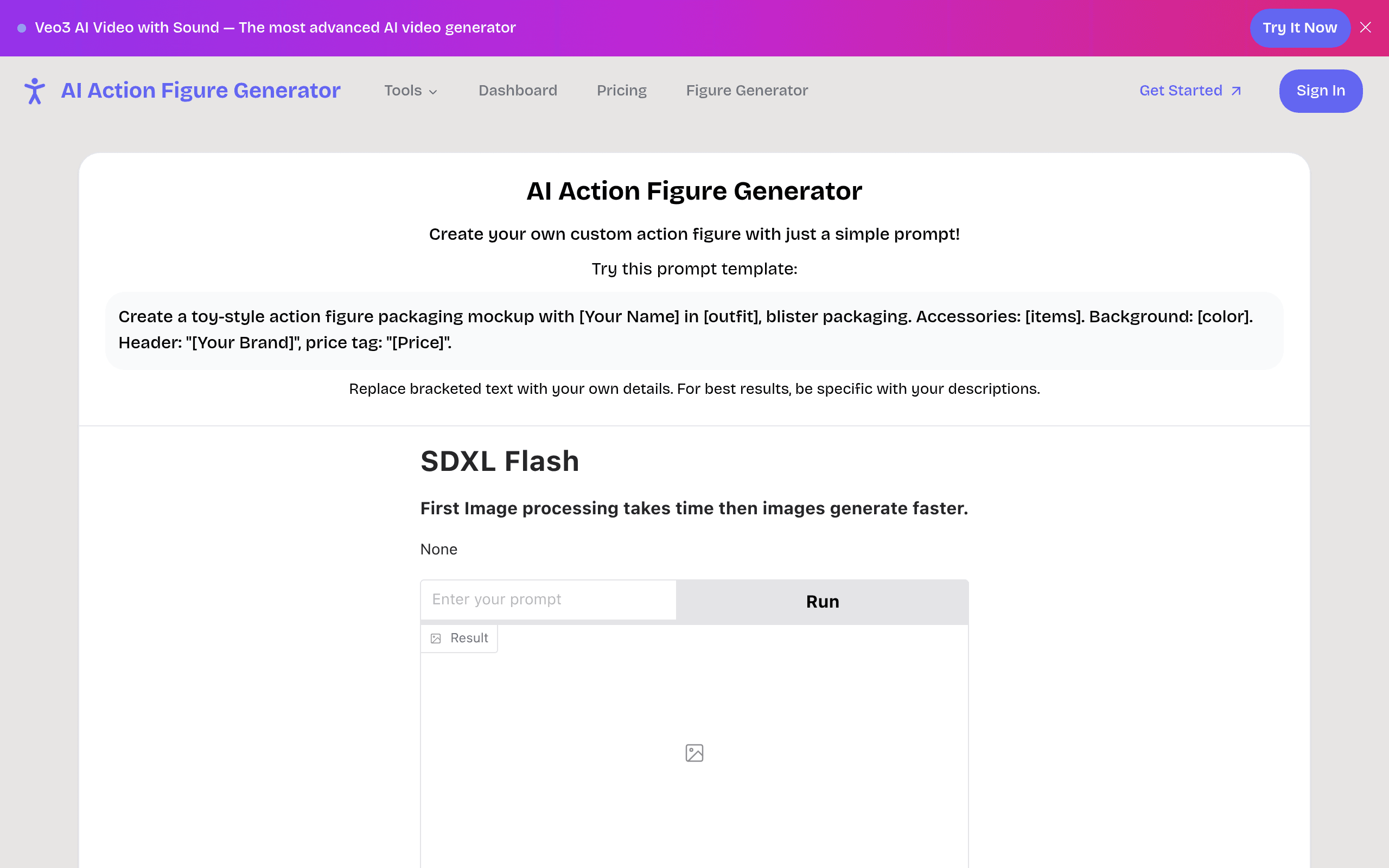 AI Action Figure Generator