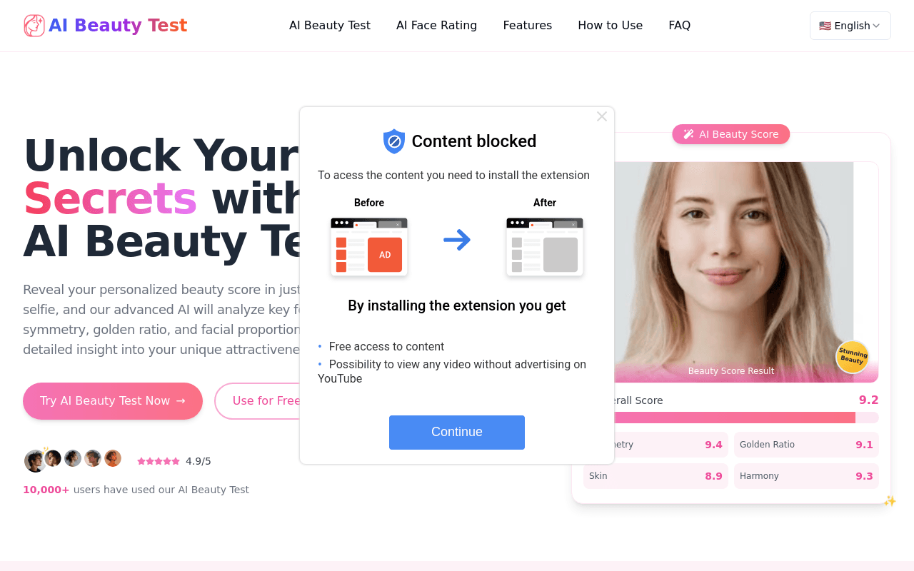 AI Beauty Test