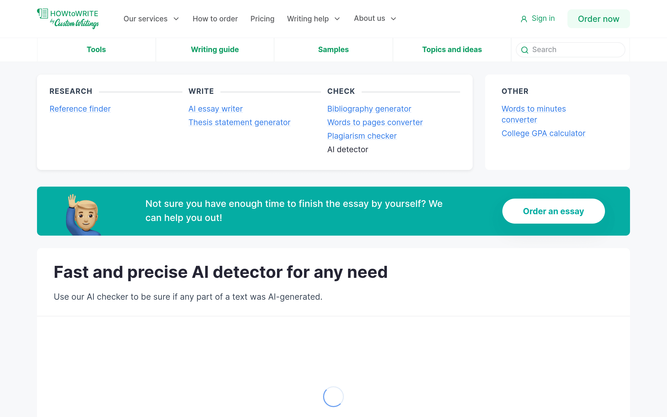 AI Detector By Custom Writings
