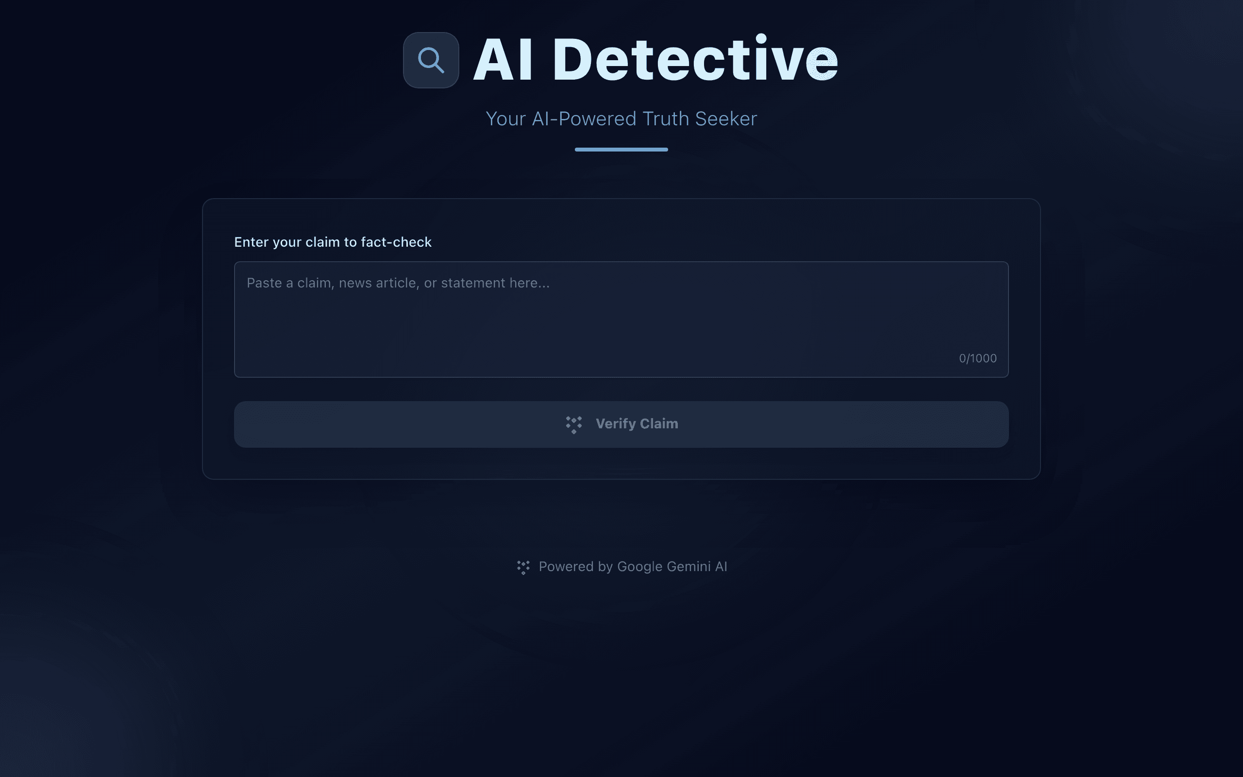 AI Fact Checker