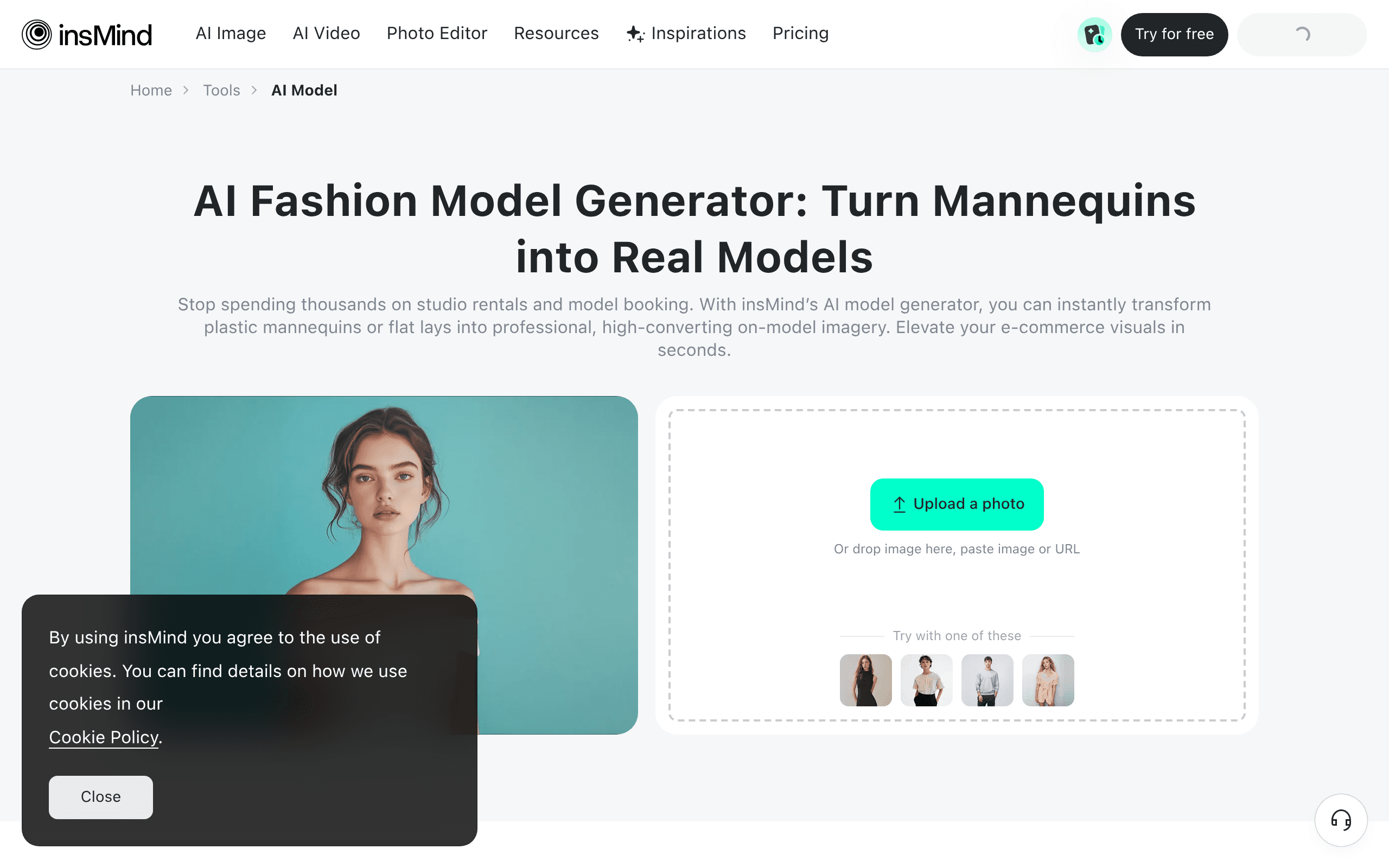 AI Fashion Models (Face Swap) by insMind