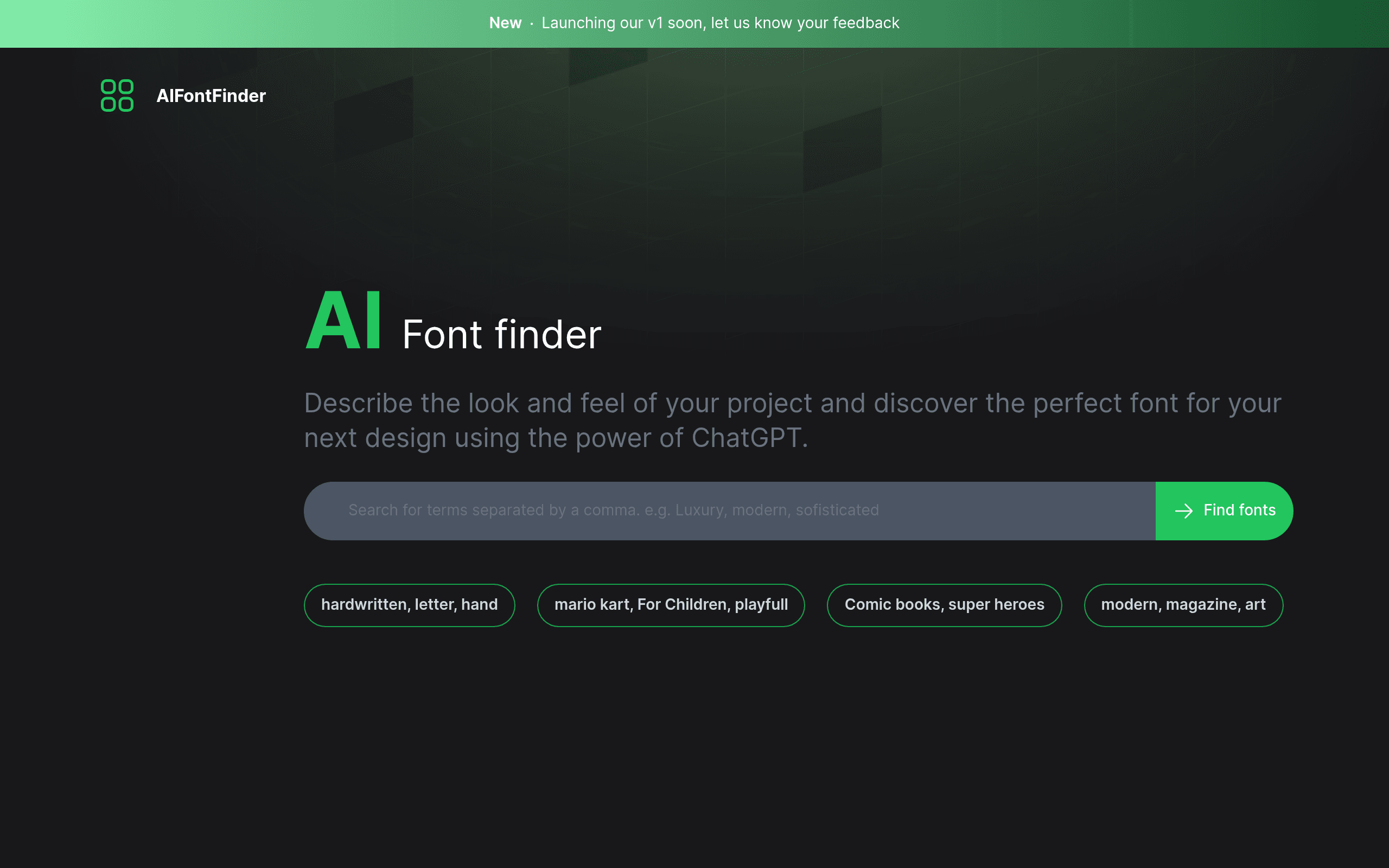 AI Font finder