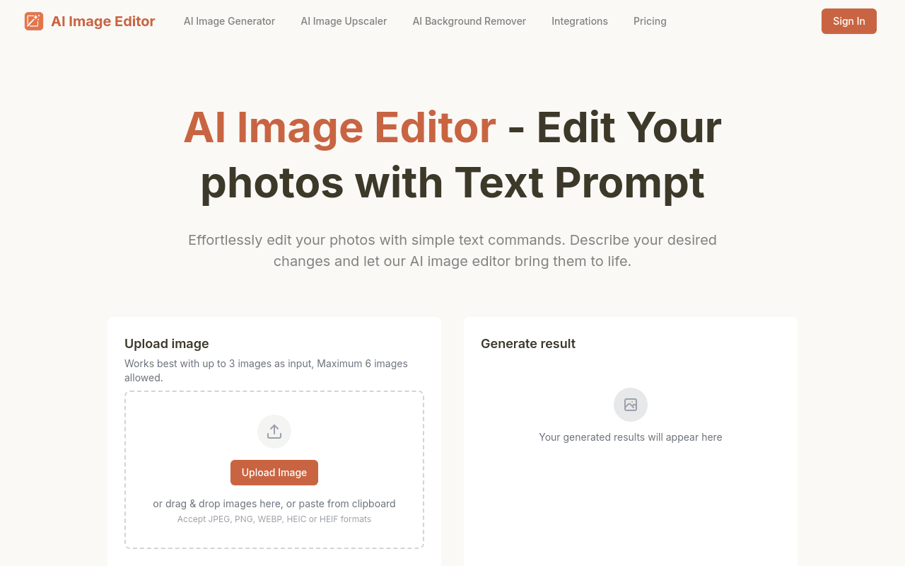 AI Image Editor