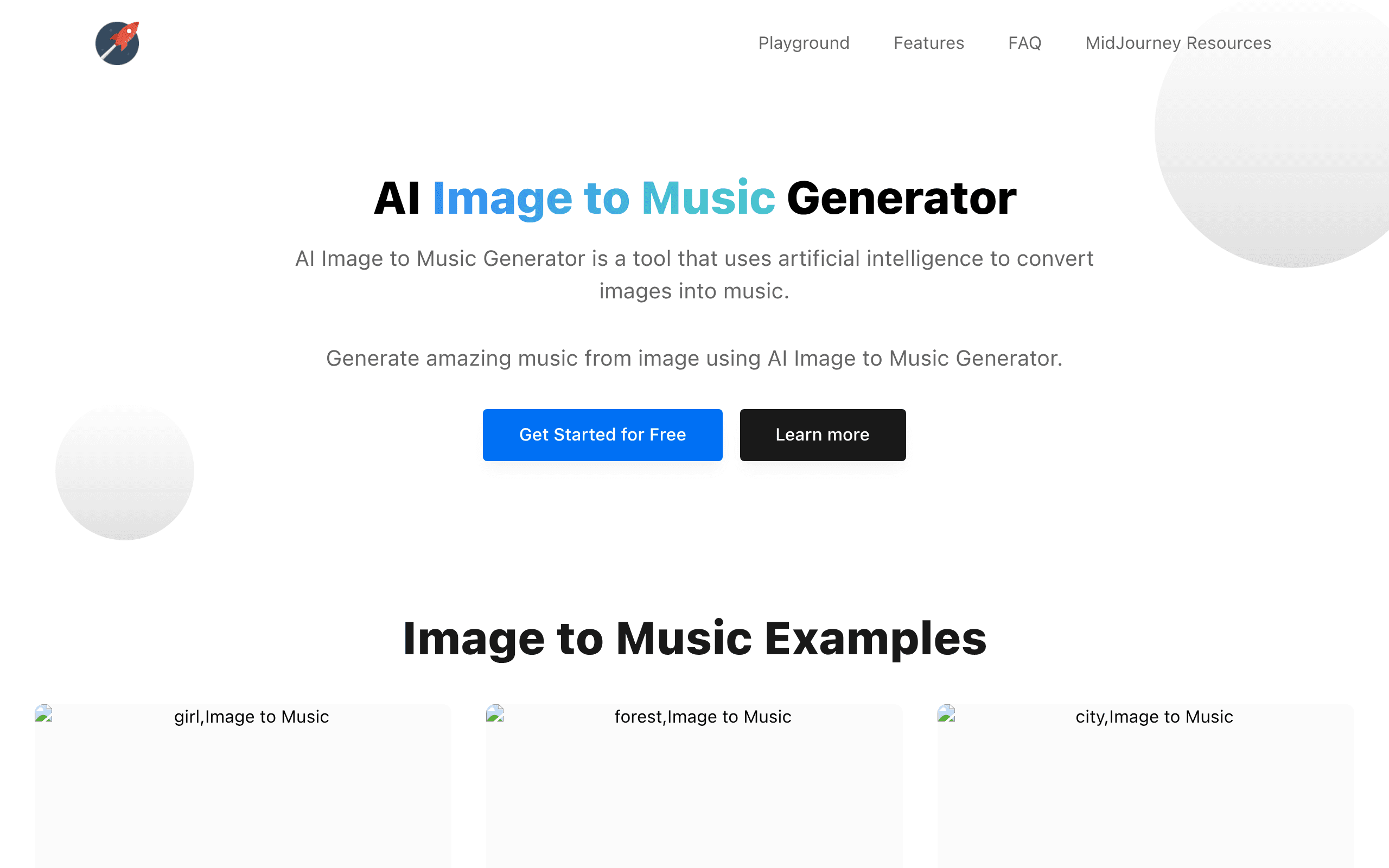 AI Image to Music Generator