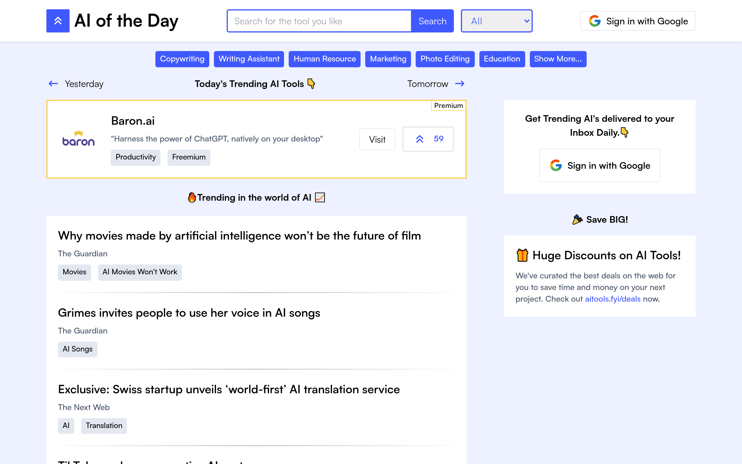 AI of the Day