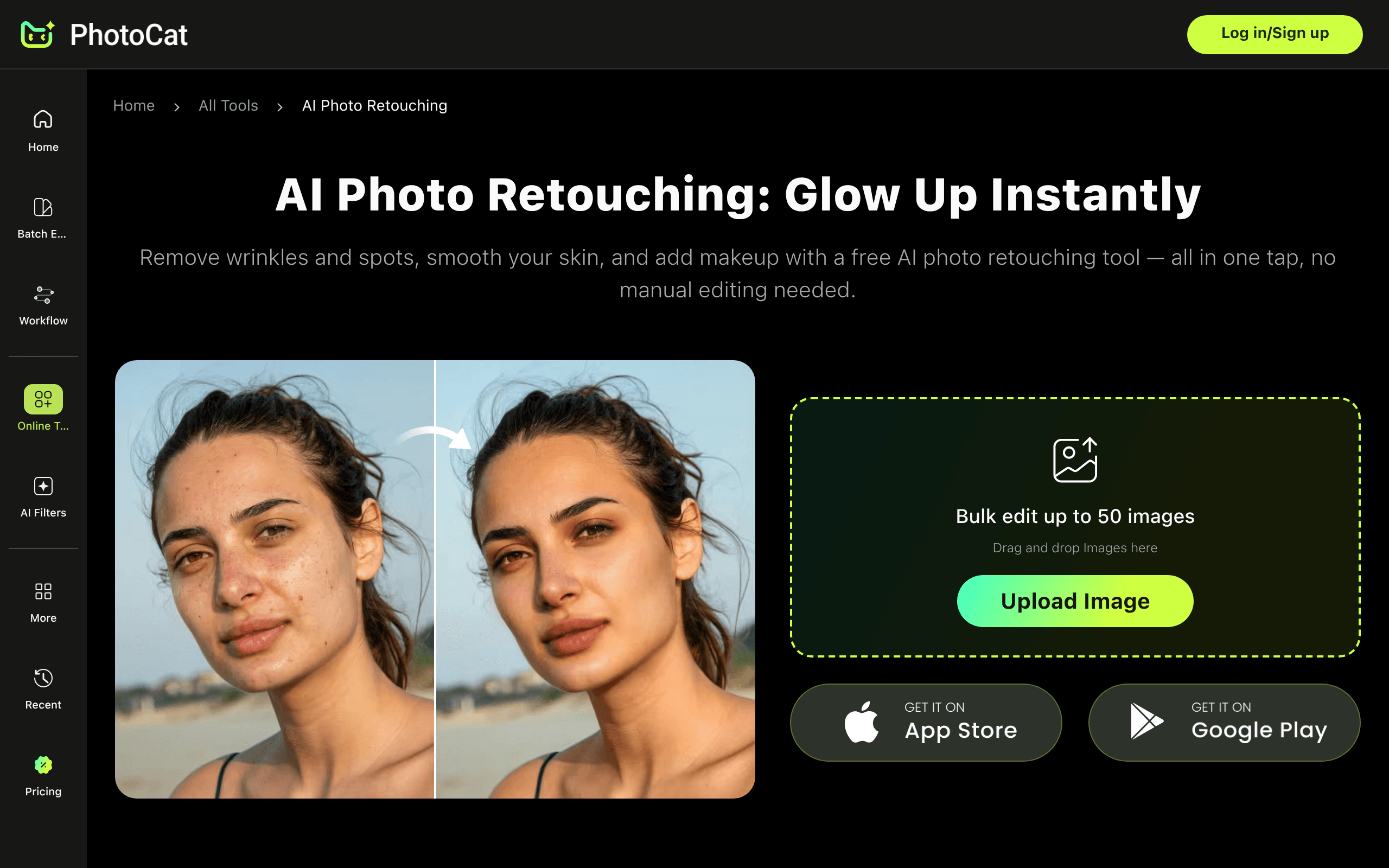 AI Photo Retouching