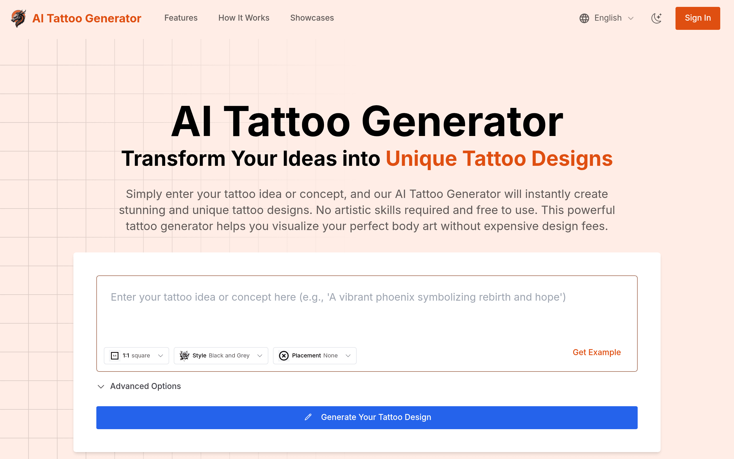AI Tattoo Generator