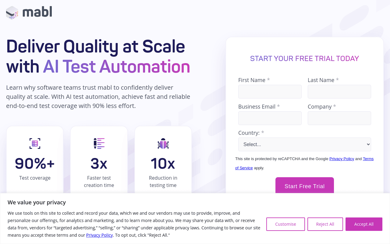 AI Test Automation | mabl