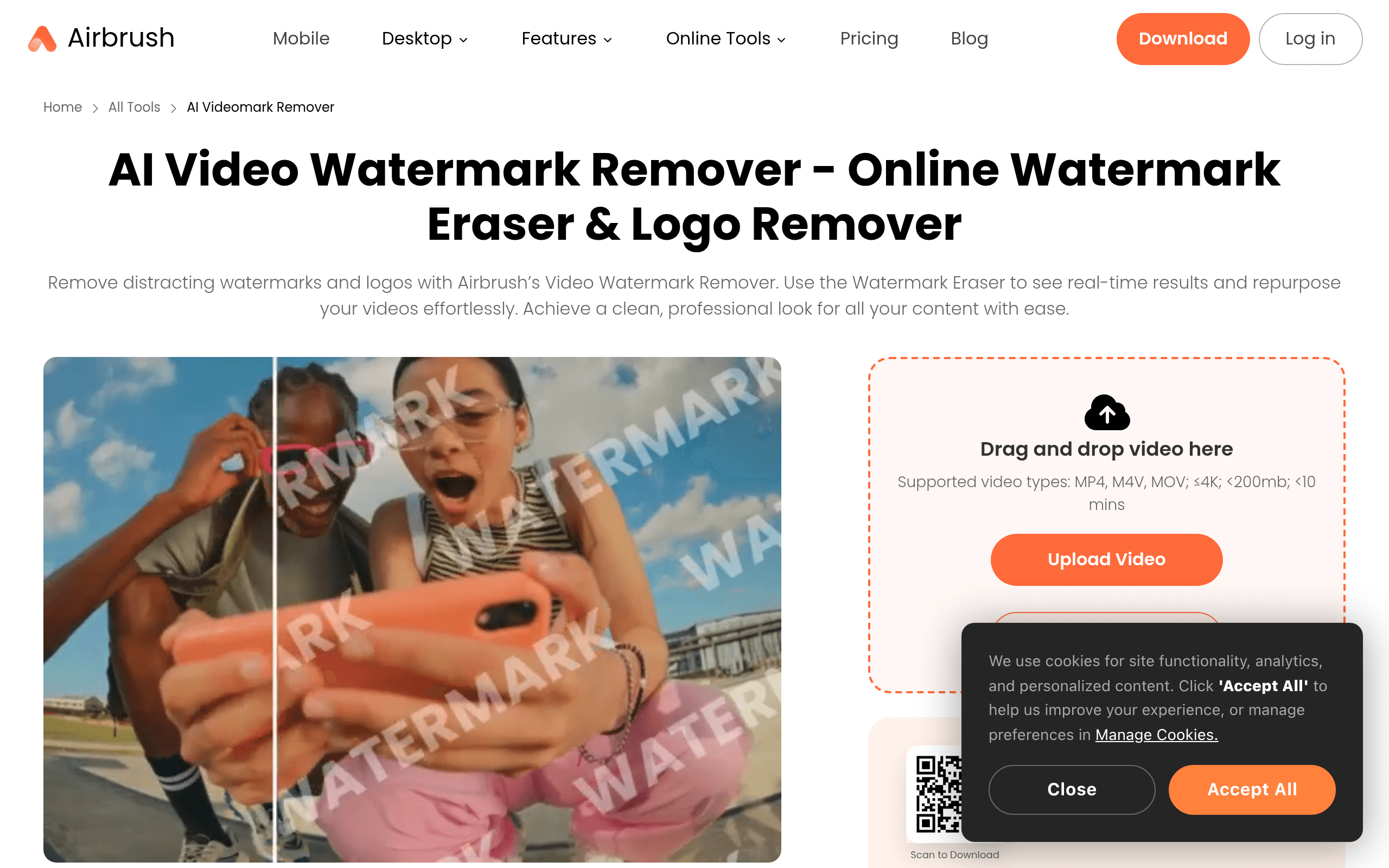AirBrush AI Video Watermark Remover
