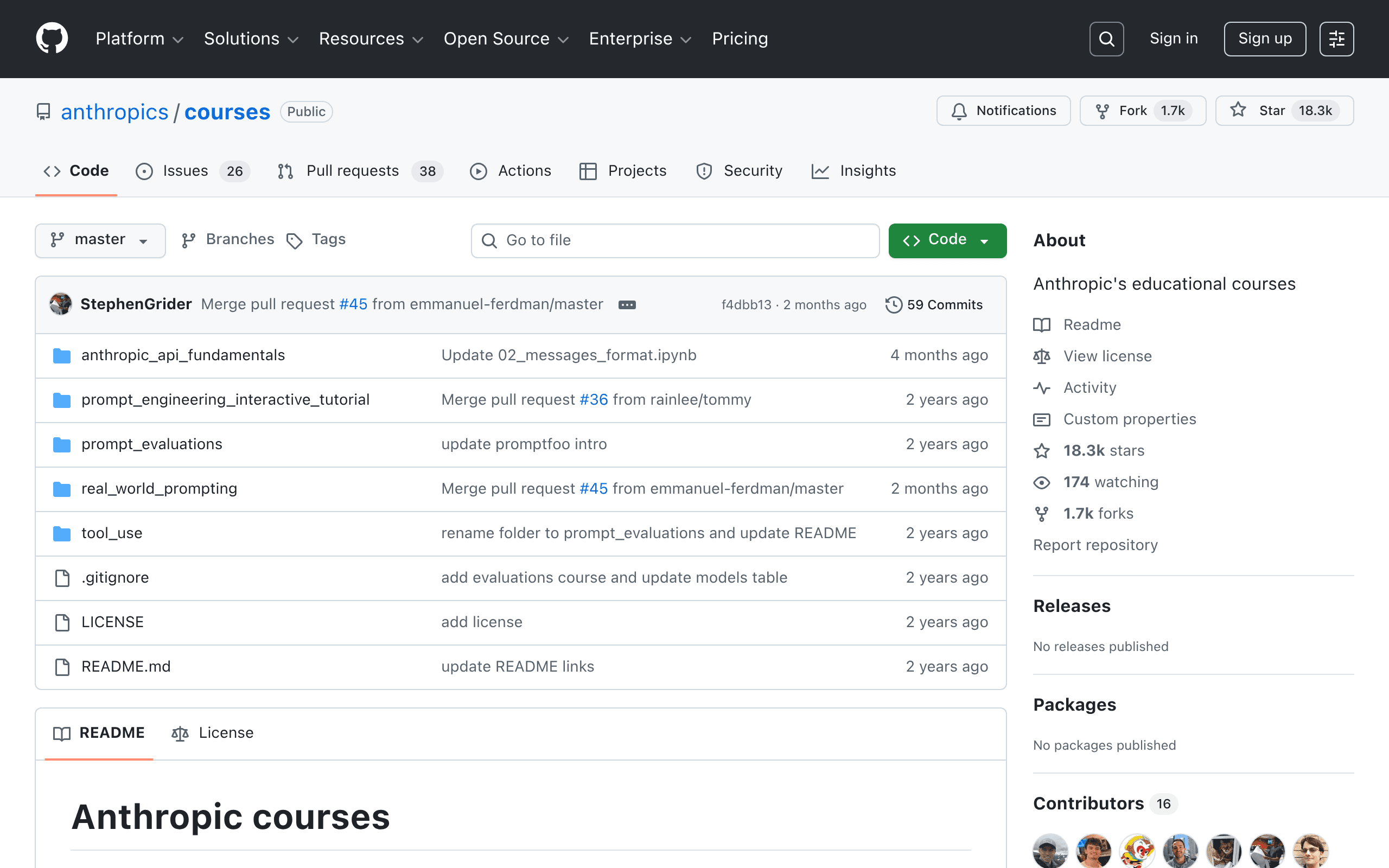 Anthropic's educational courses