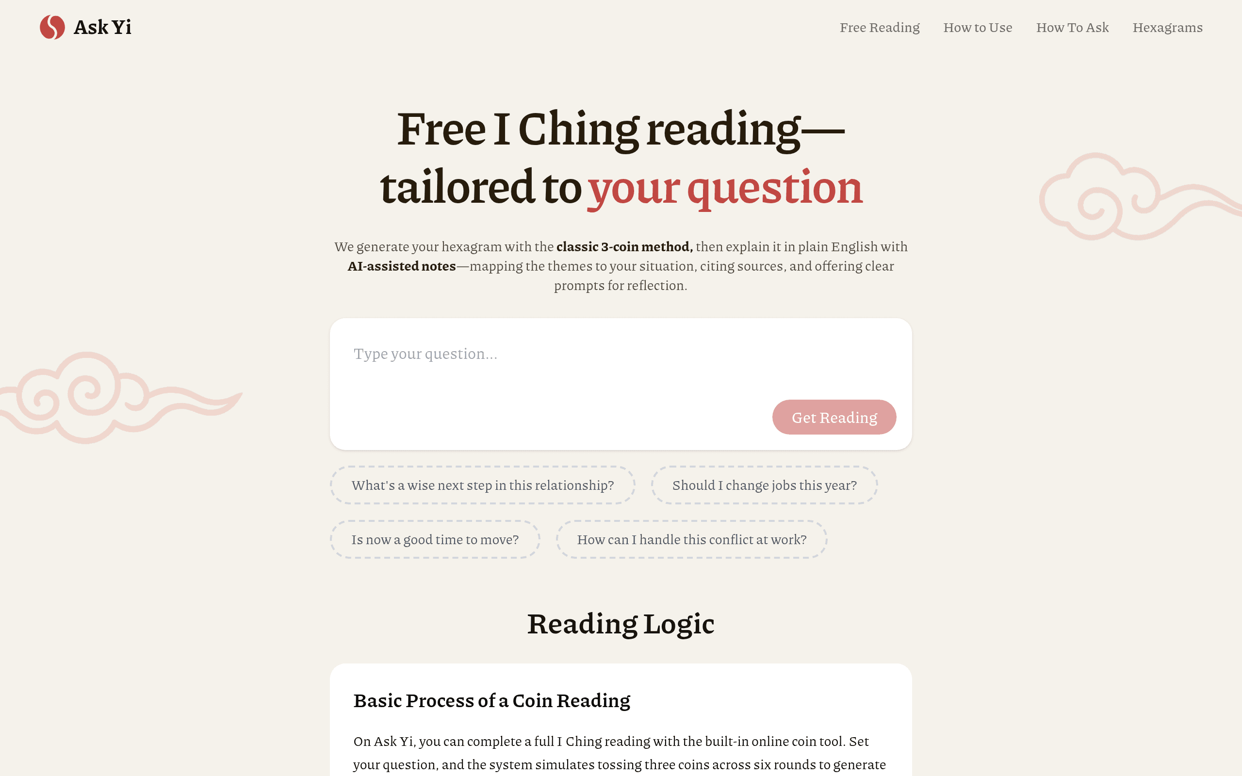 Ask Yi - I Ching Reading