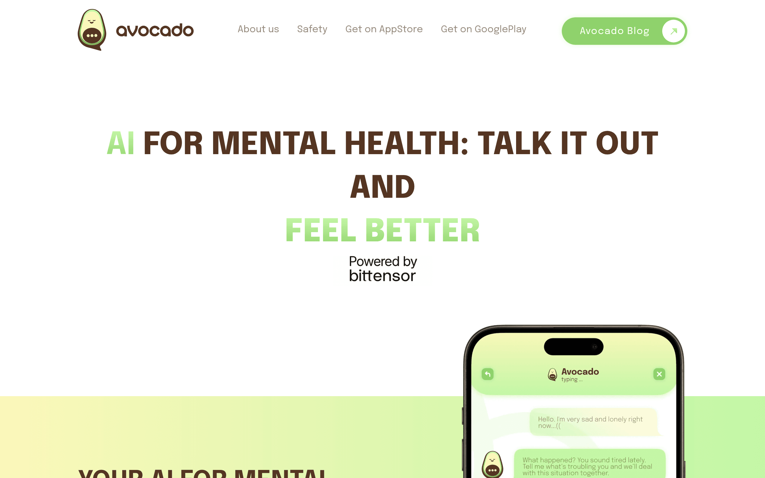 Avocado AI Therapist