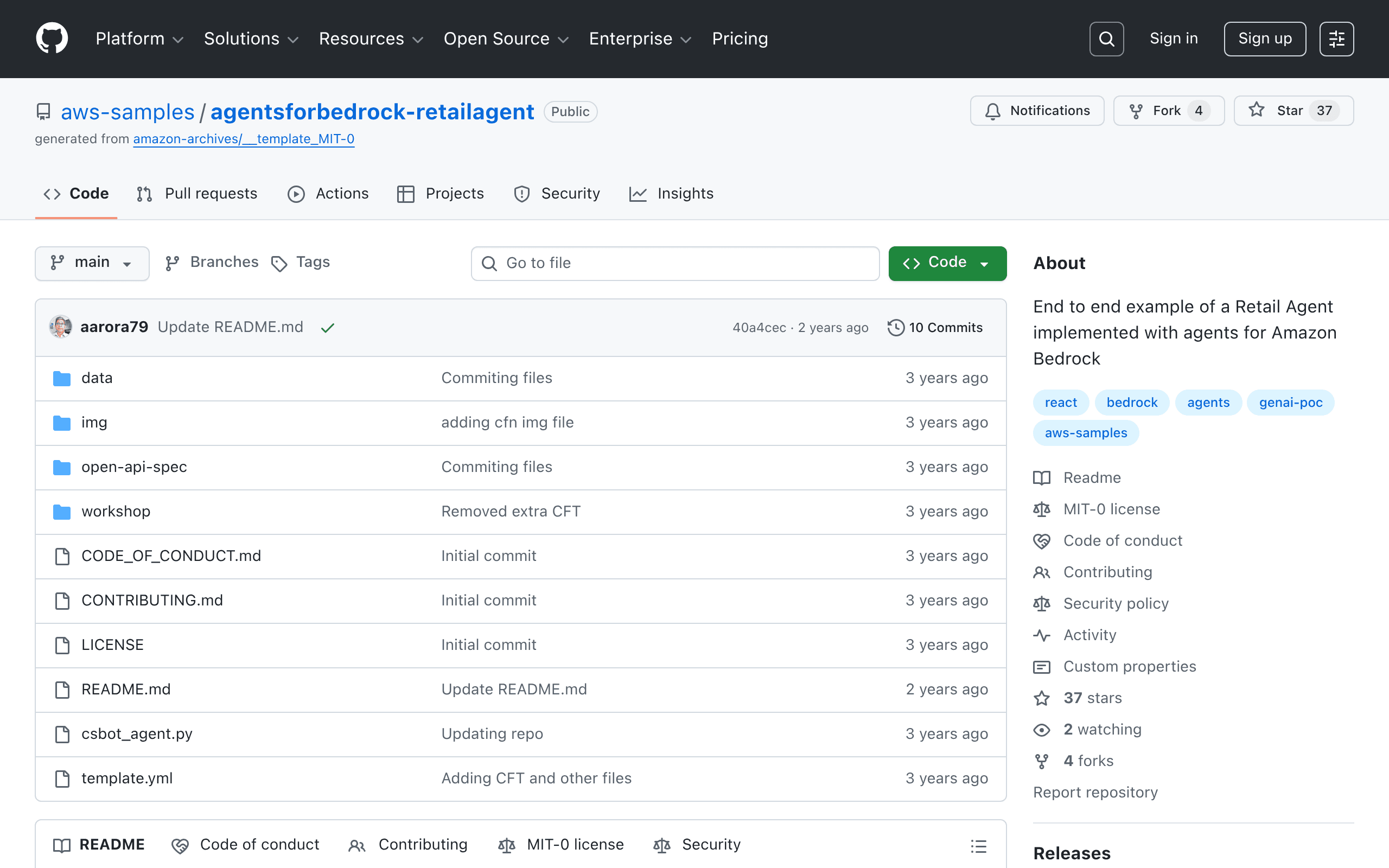 AWS Bedrock Retail Agent