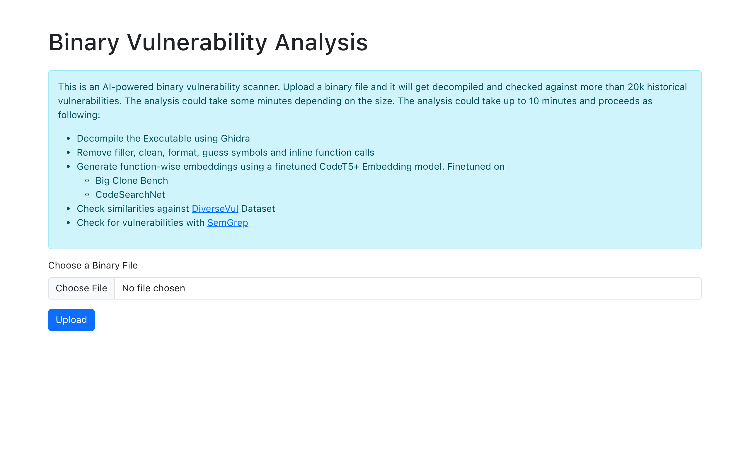 BinAnalysis