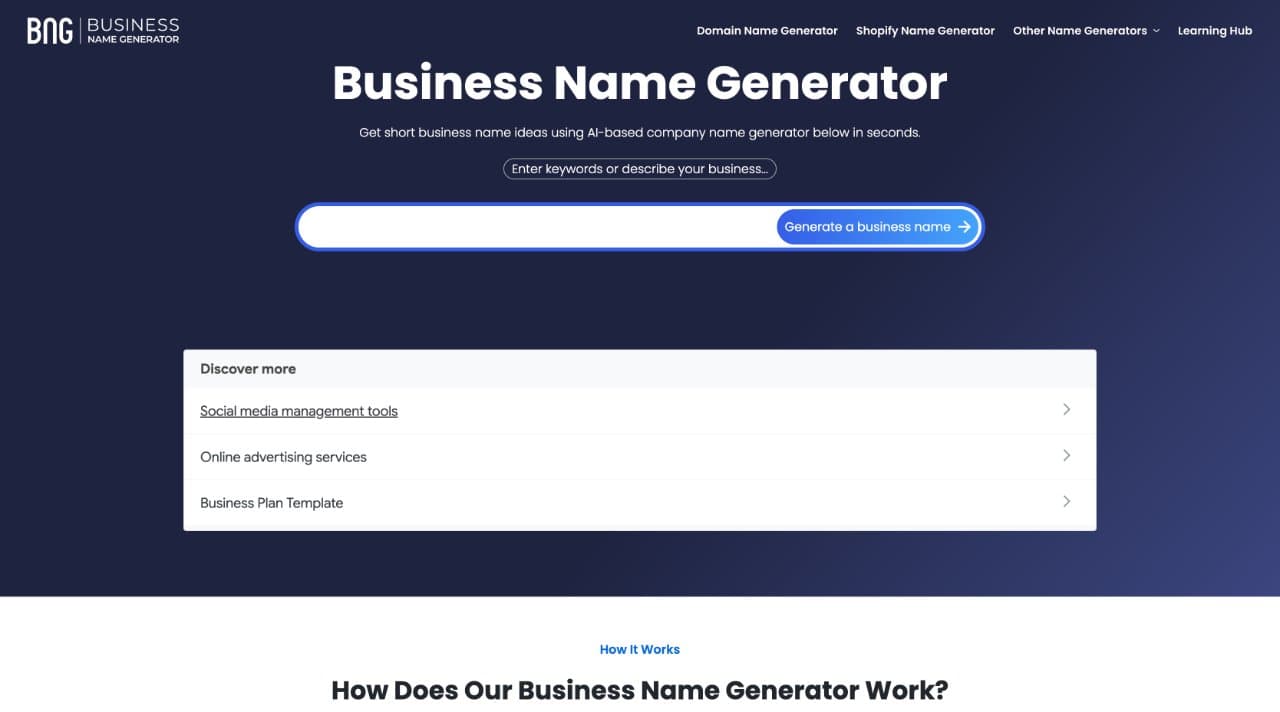 Business Name Generator