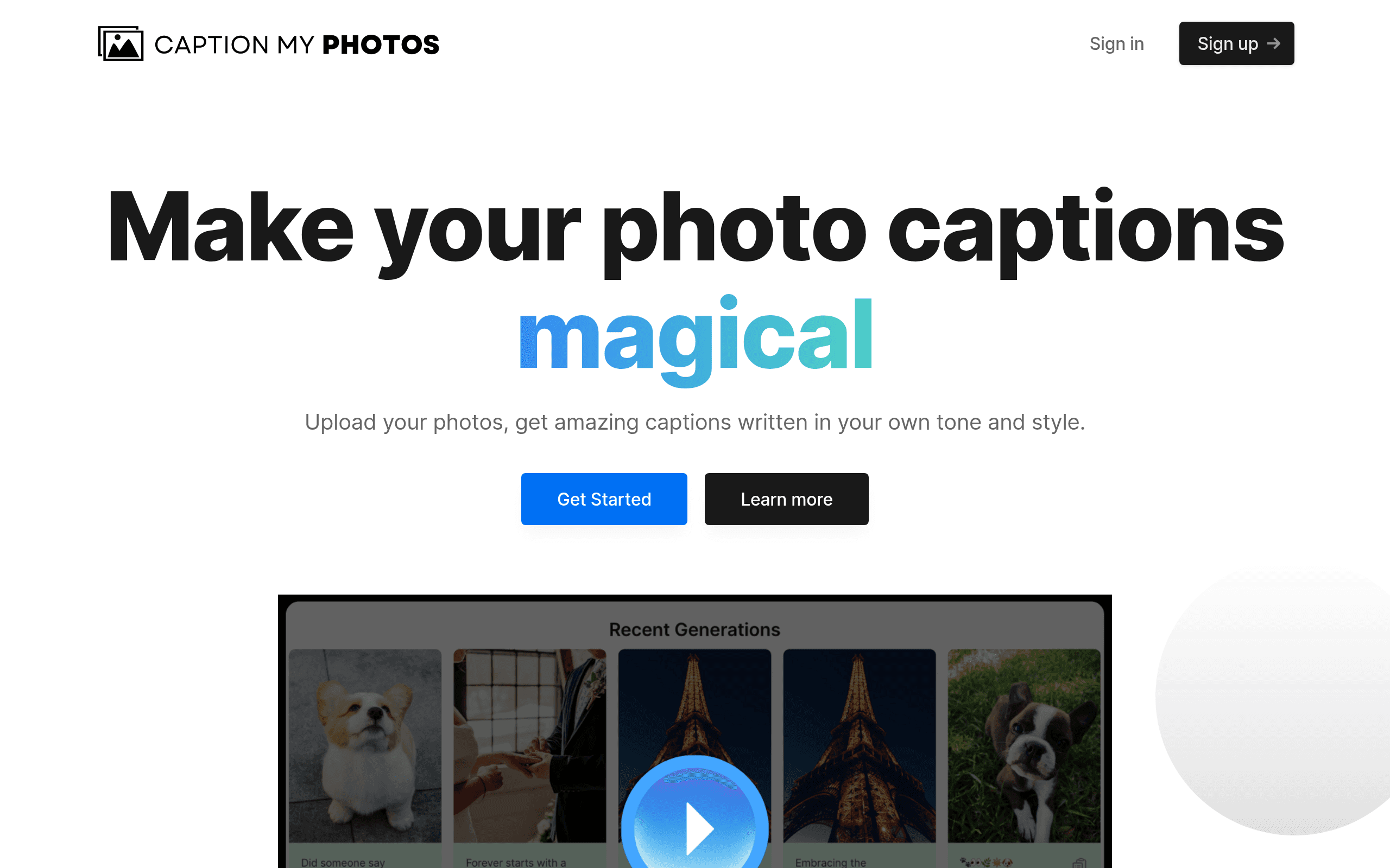 Caption My Photos