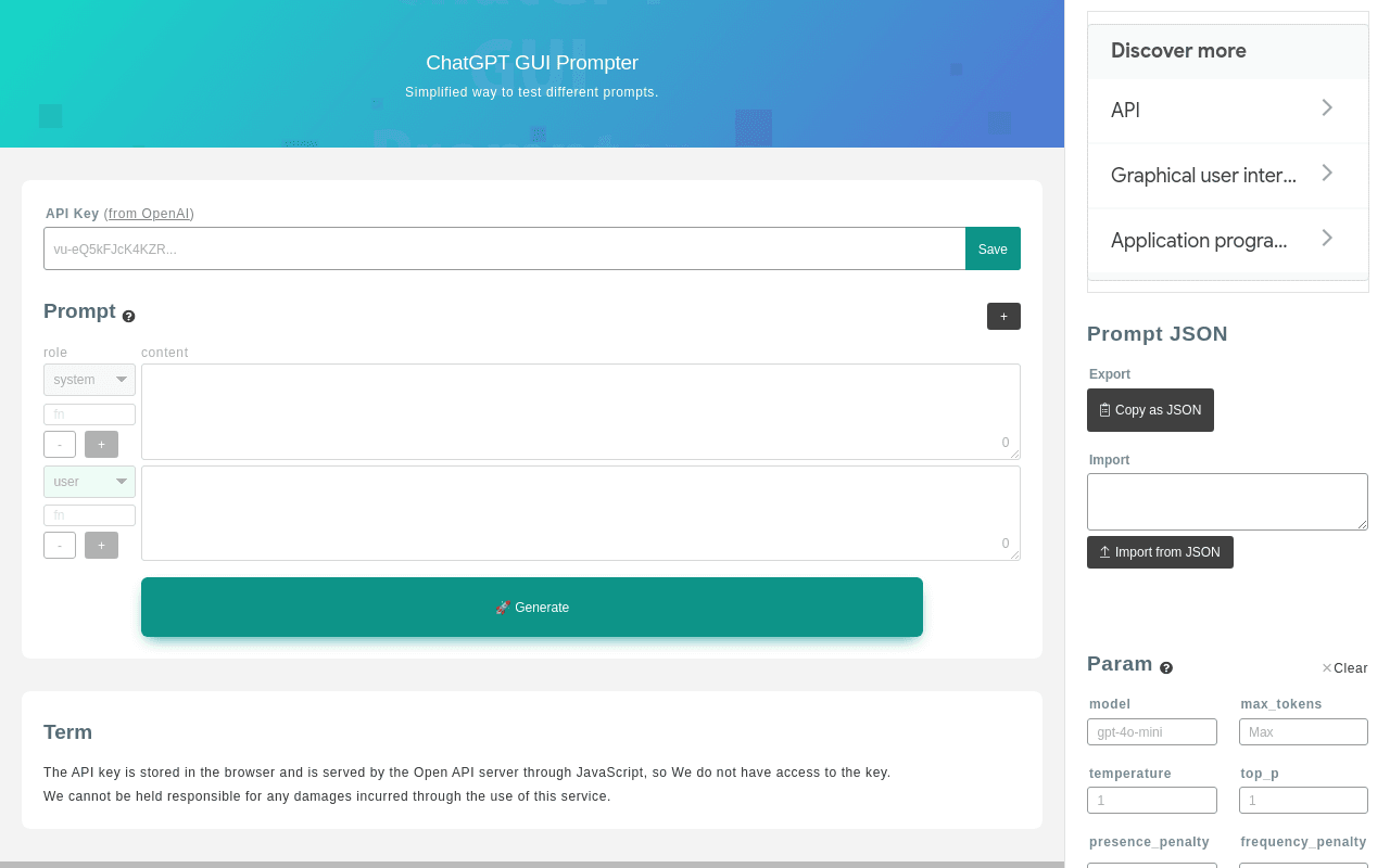 ChatGPT GUI Prompter