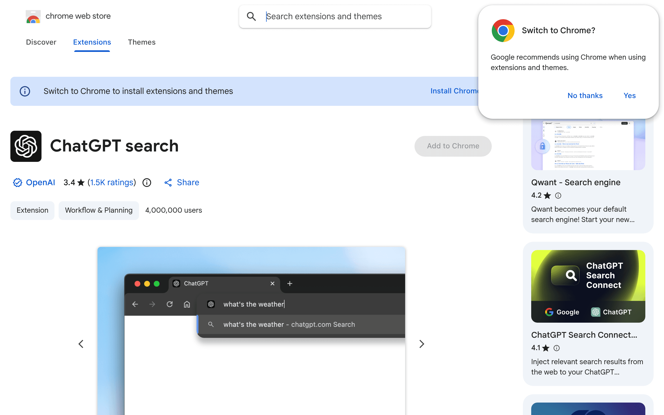 ChatGPT search
