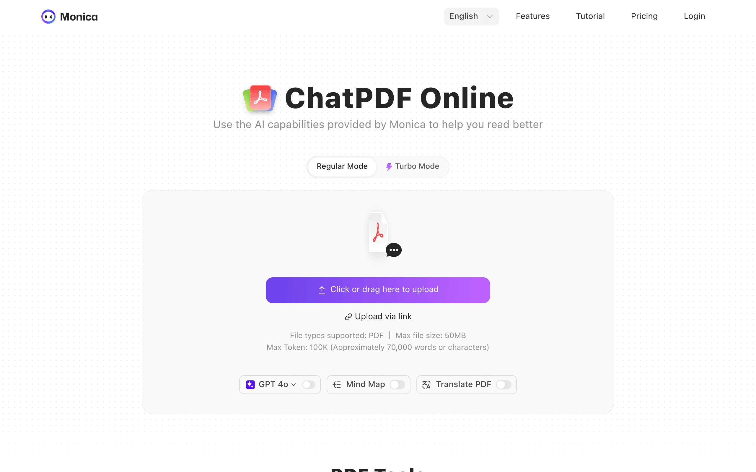 ChatPDF by Monica