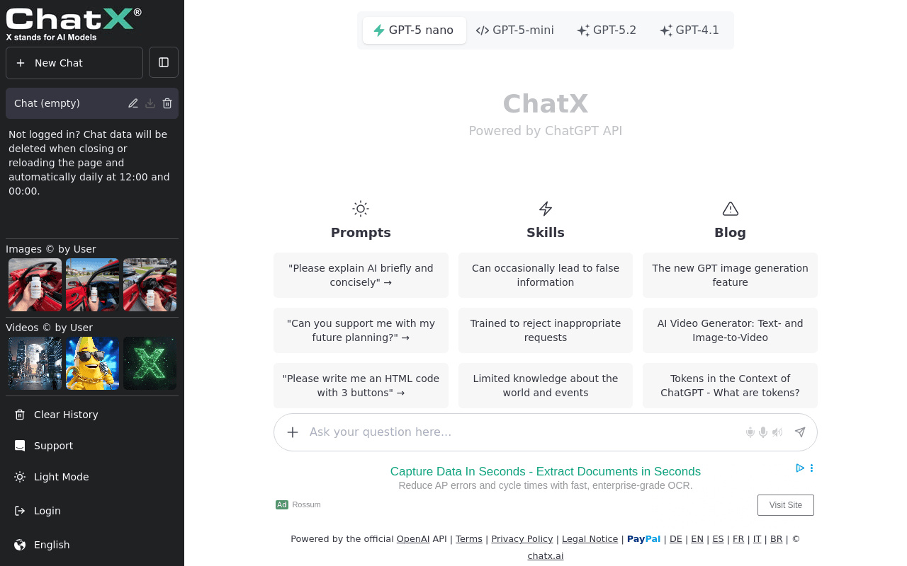 ChatX MidJourney Prompt Parameters Generator