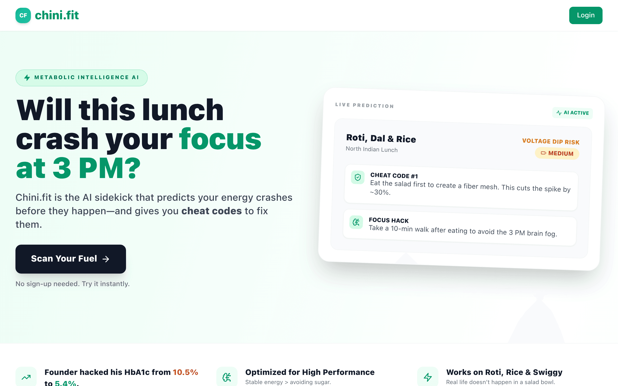 Chini.Fit - Найдите скрытый сахар в еде