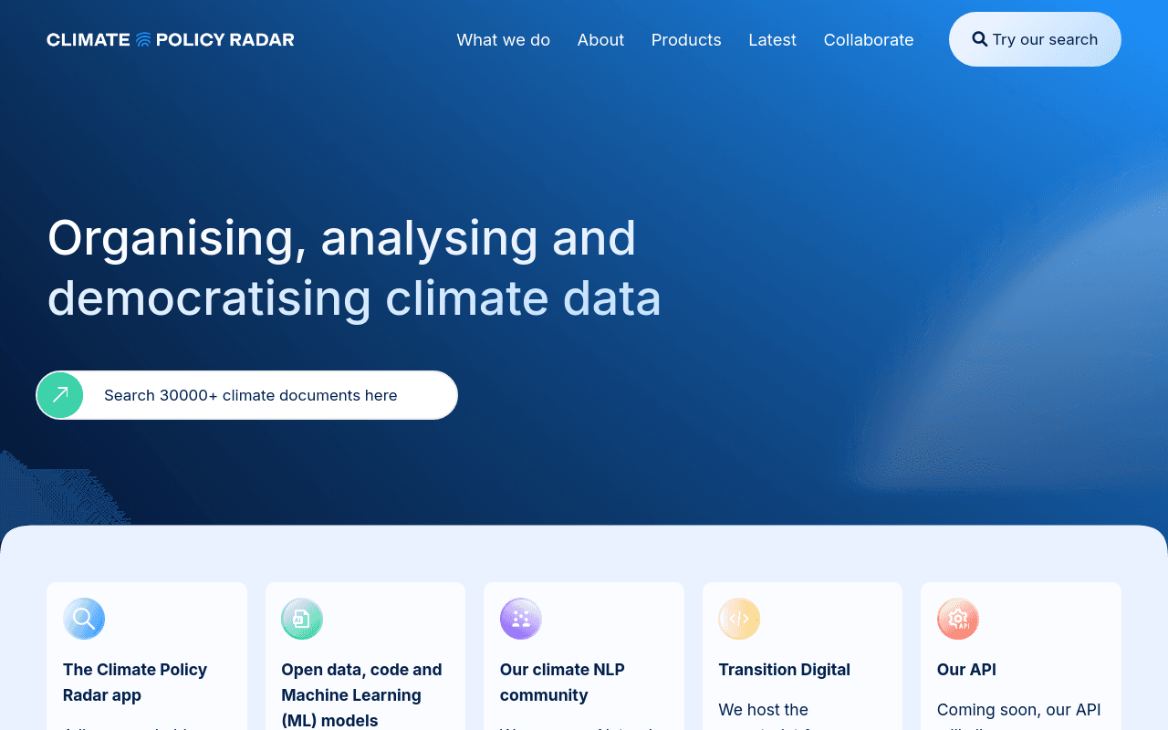 Climate Policy Radar