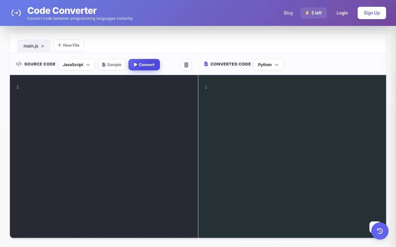 Code Language Converter