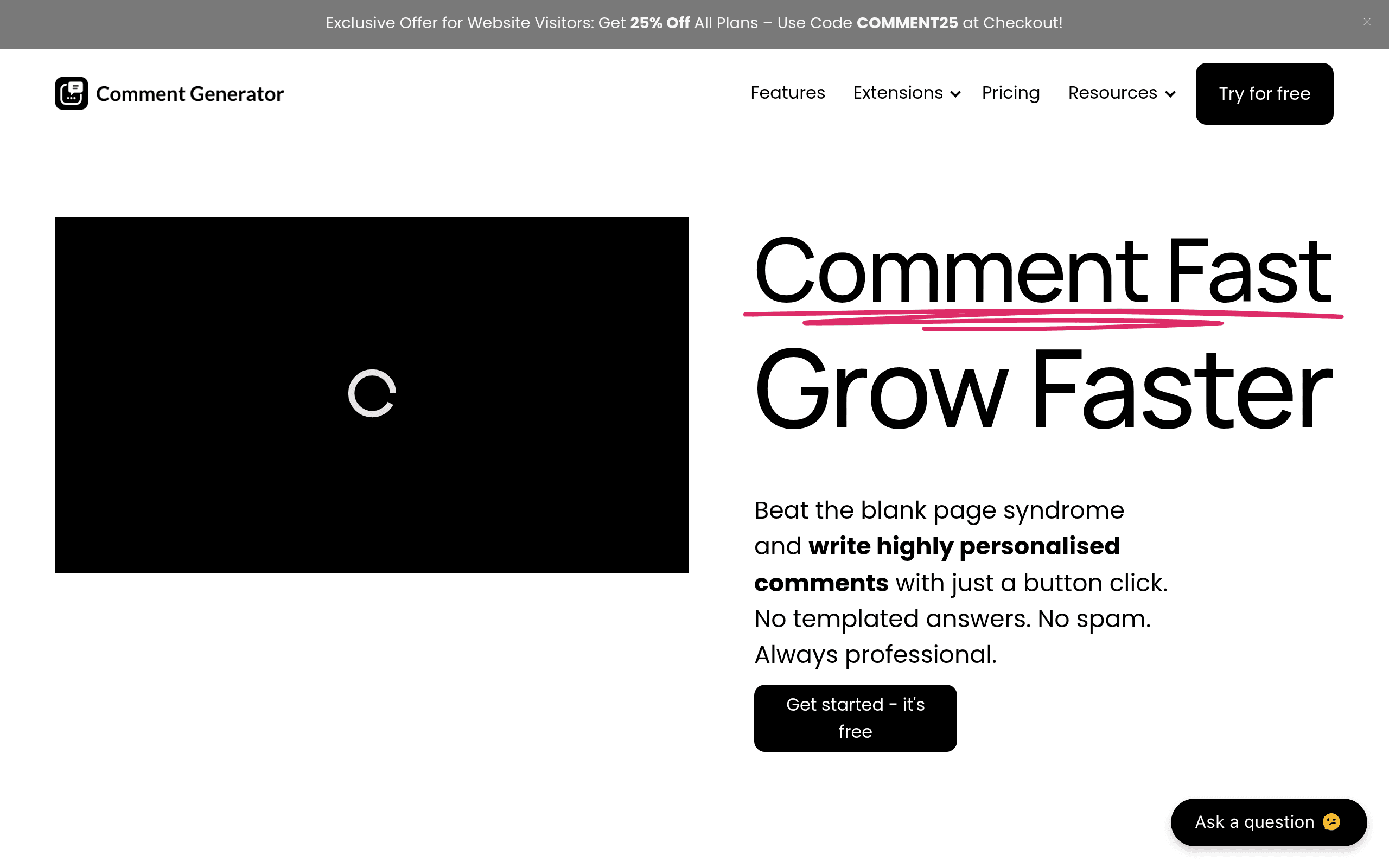 Comment Generator