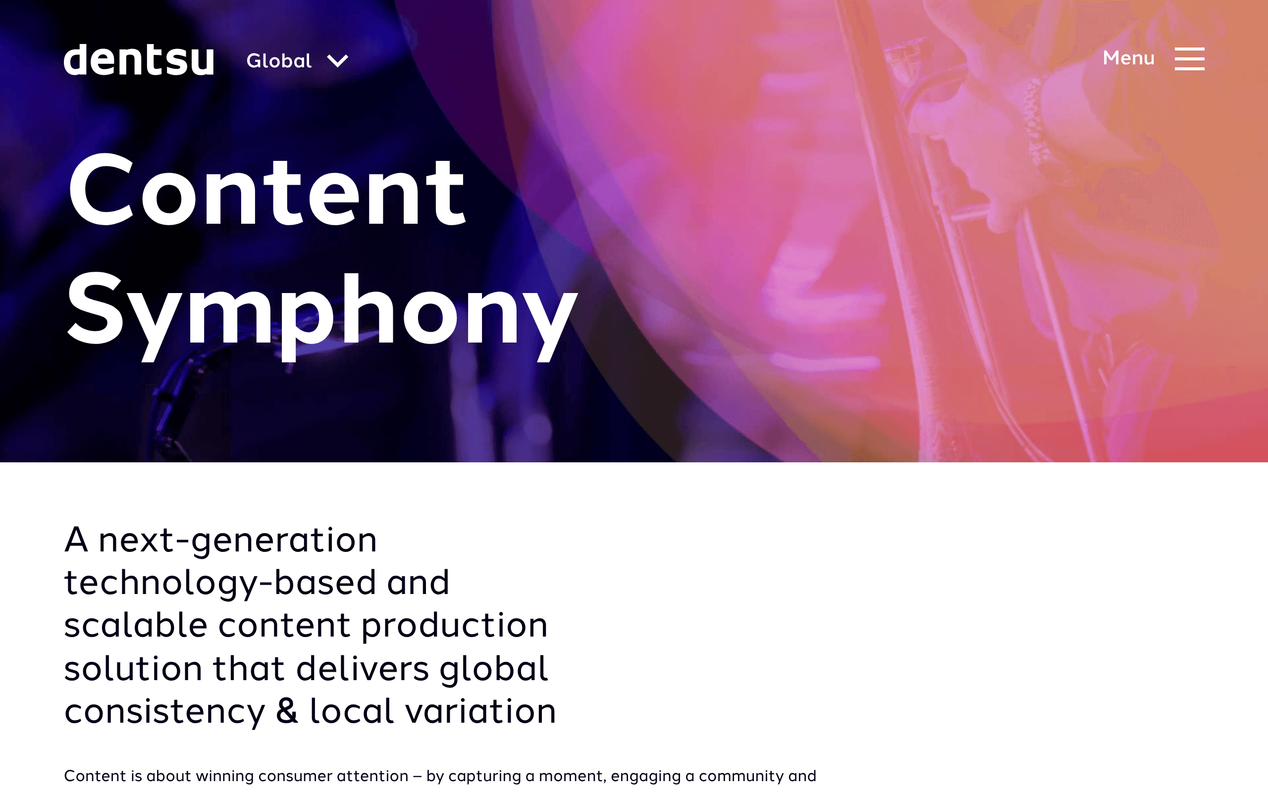 Content Generation Engine By Dentsu