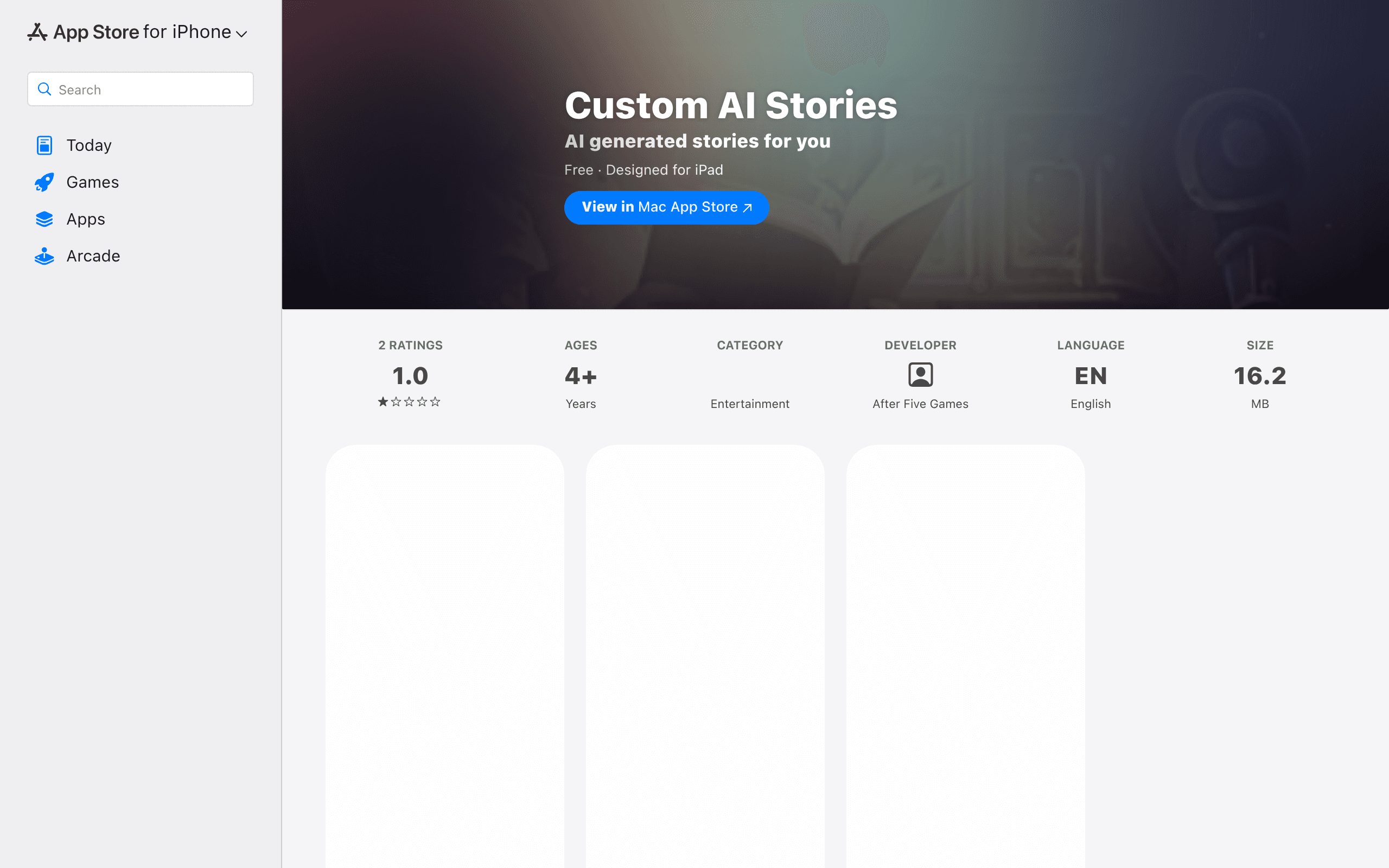 Custom AI Stories