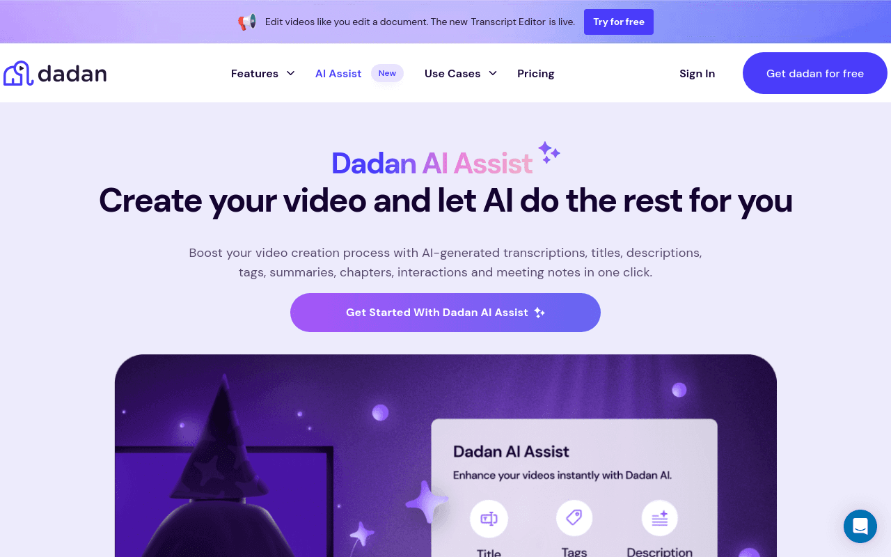 Dadan - Online Video Creation platform