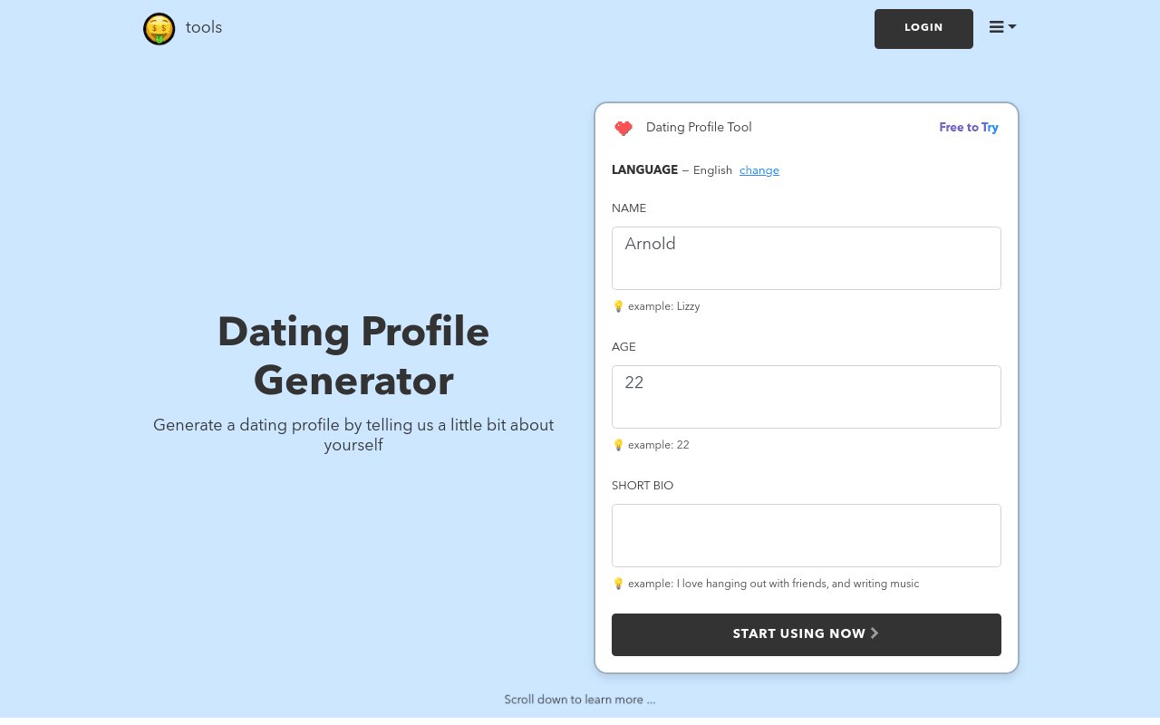 Dating Profile Generator | nichesss