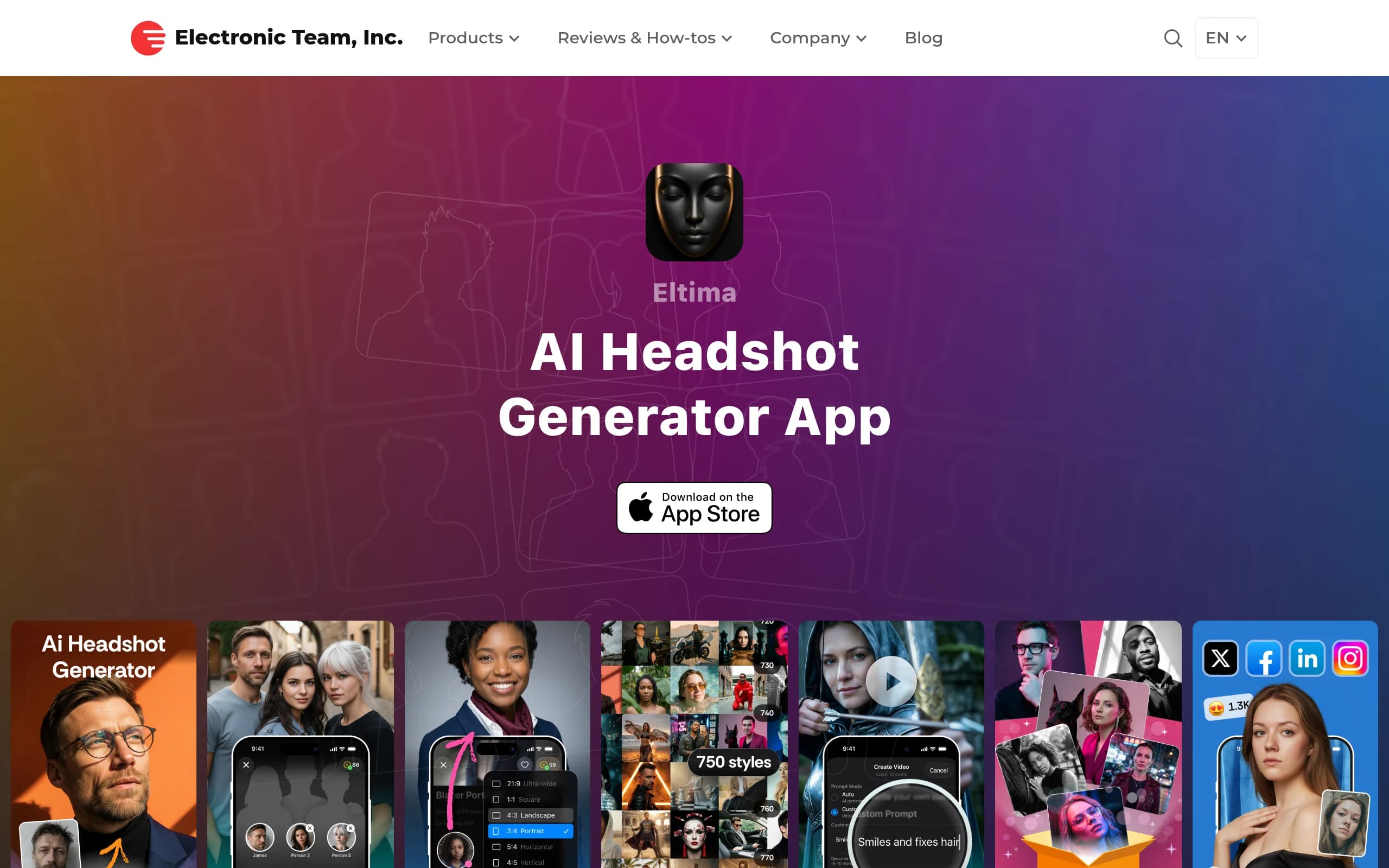 Eltima AI Headshot Generator