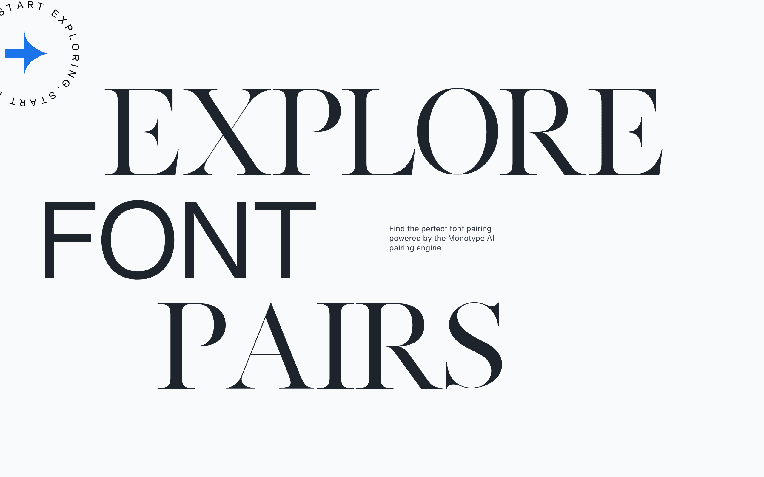 Font pairing generator
