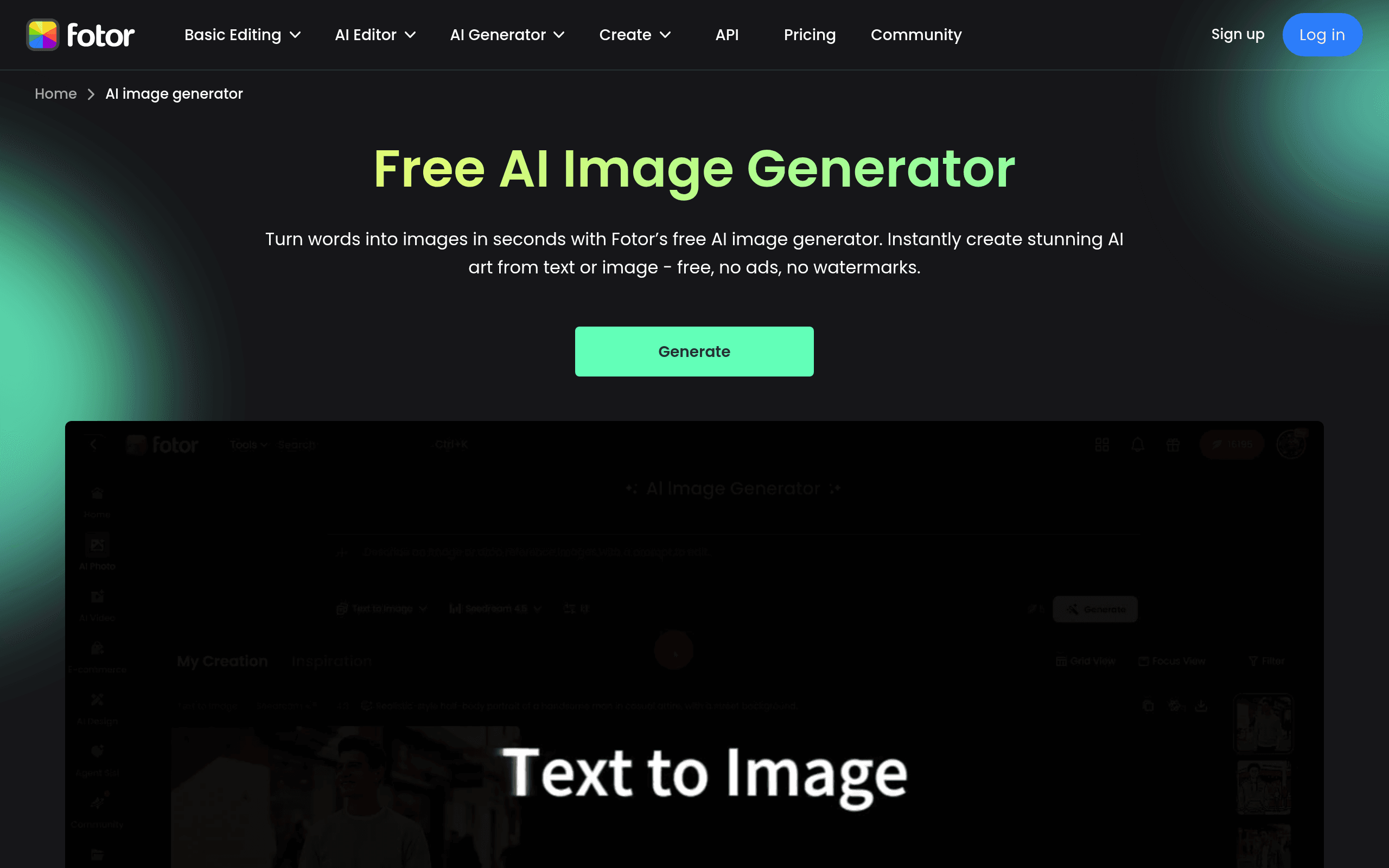 Fotor AI Art Generator