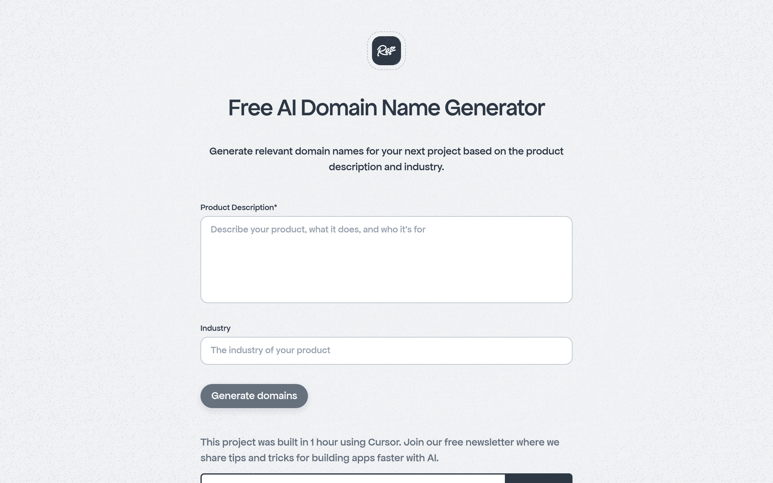 Free AI Domain Name Generator