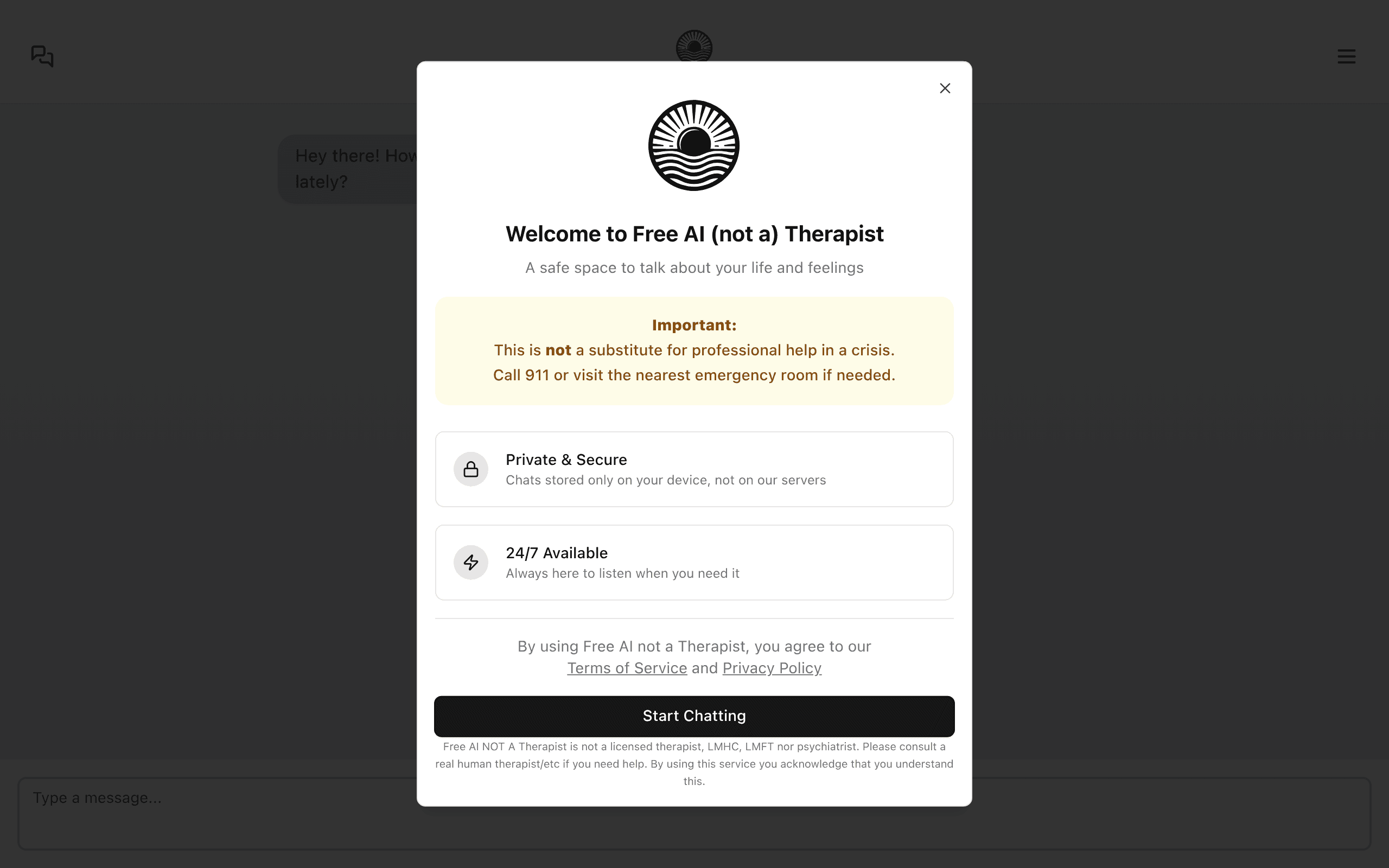 Free AI Therapist