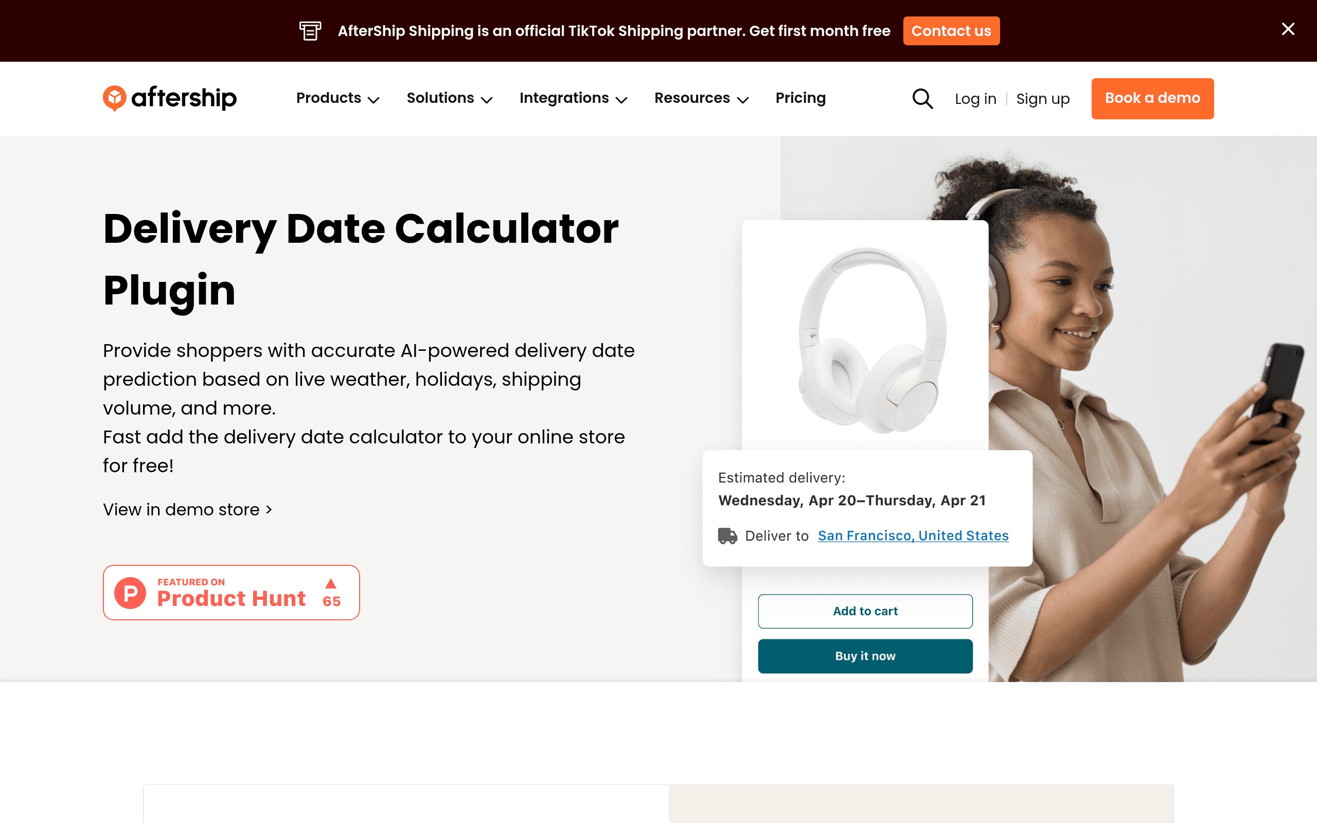 Free Estimated Delivery Date Widget