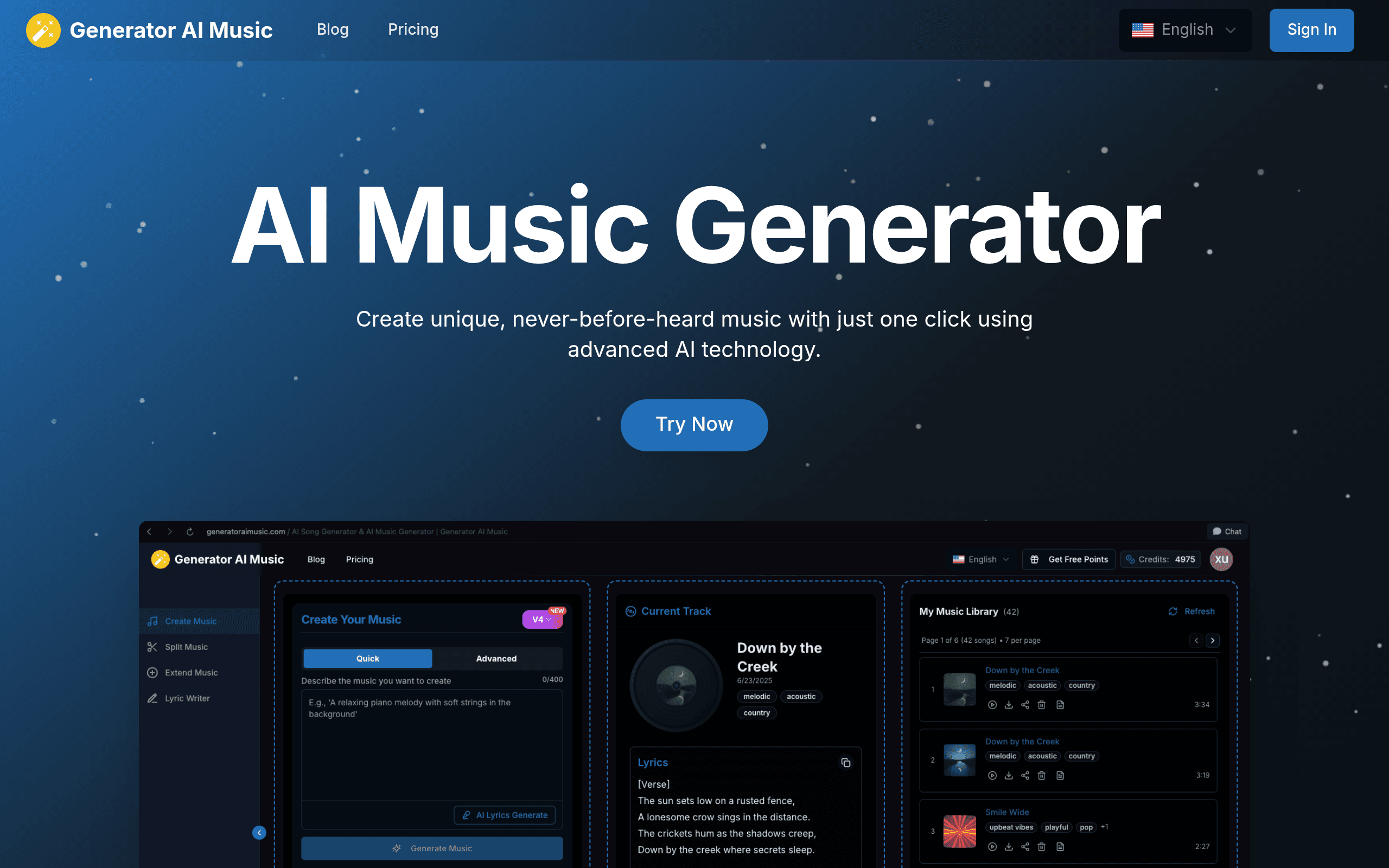 Generator AI Music
