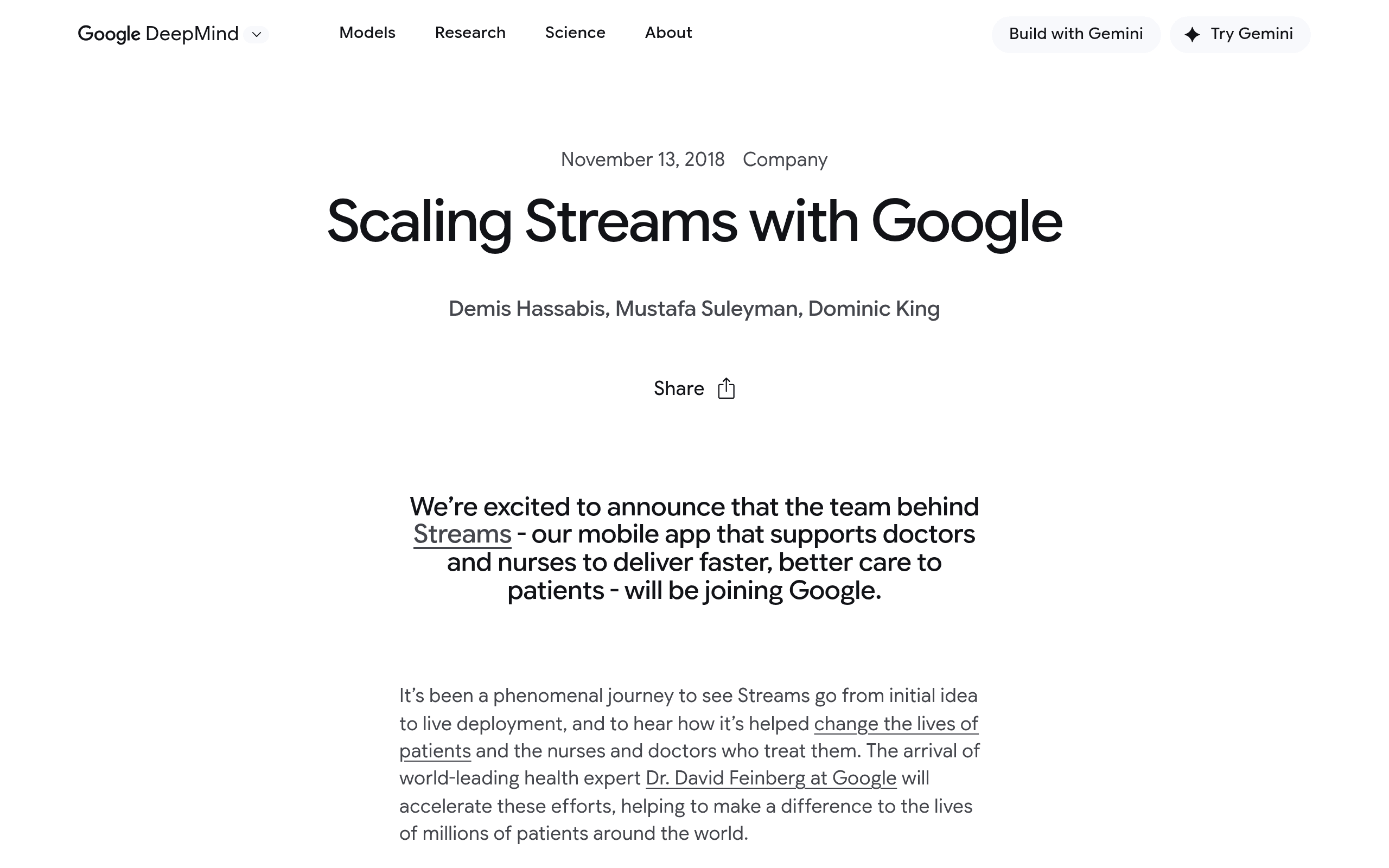 Google DeepMind Health