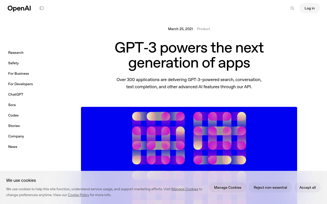 GPT-3 powers the next generation of apps