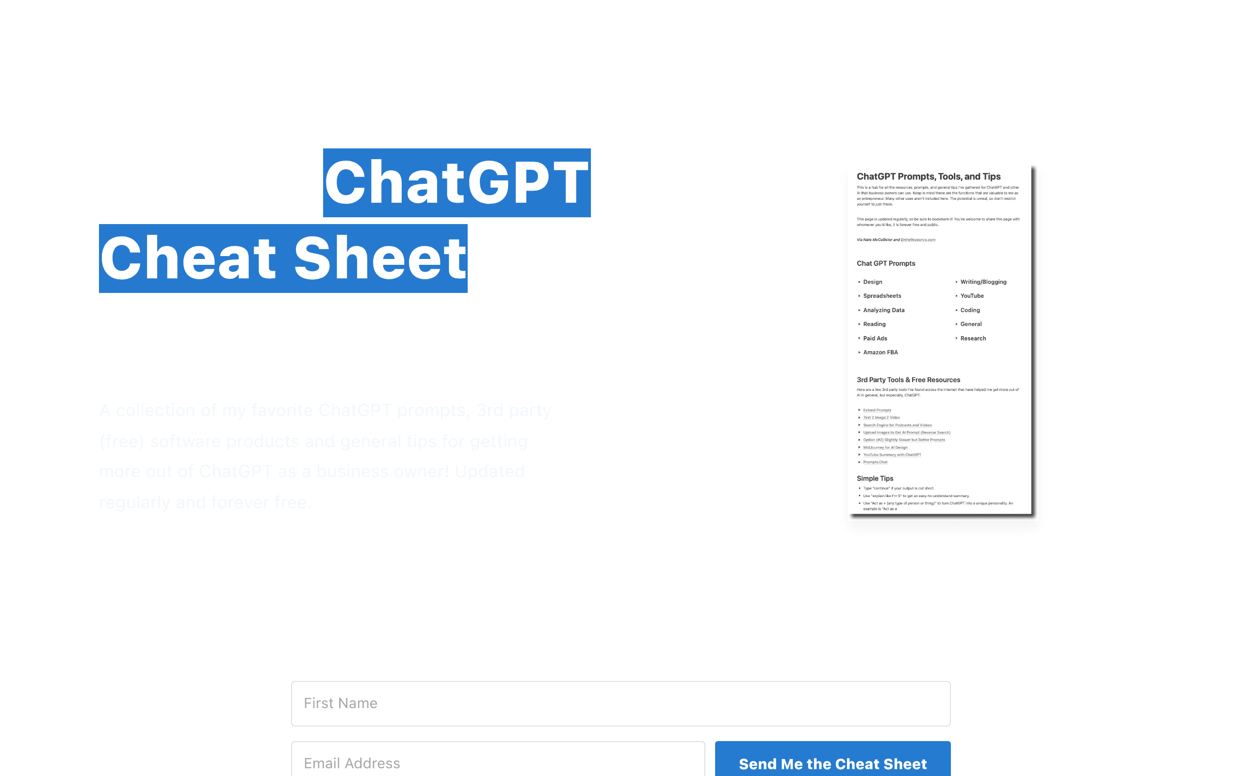 GPT Cheat Sheet