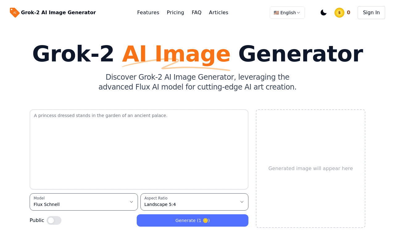 Grok-2 AI Image Generator