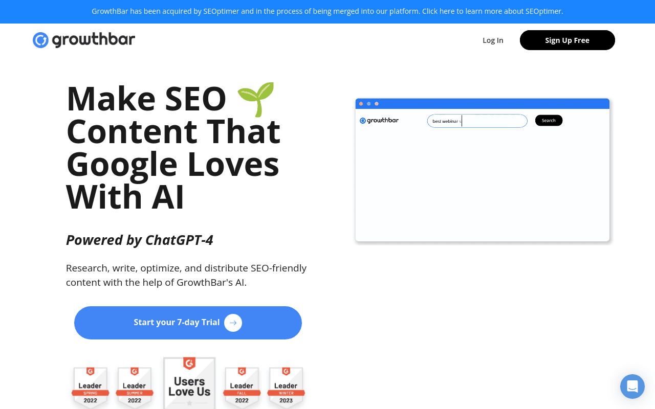 GrowthBar AI SEO Content Creator