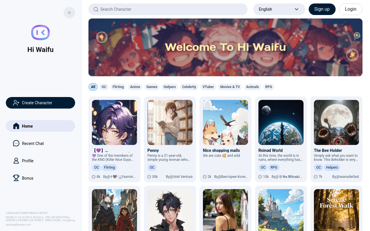 Hi, Waifu : AI Friend