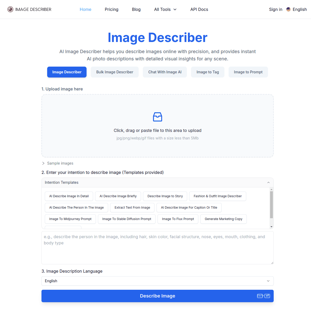 Image Describer