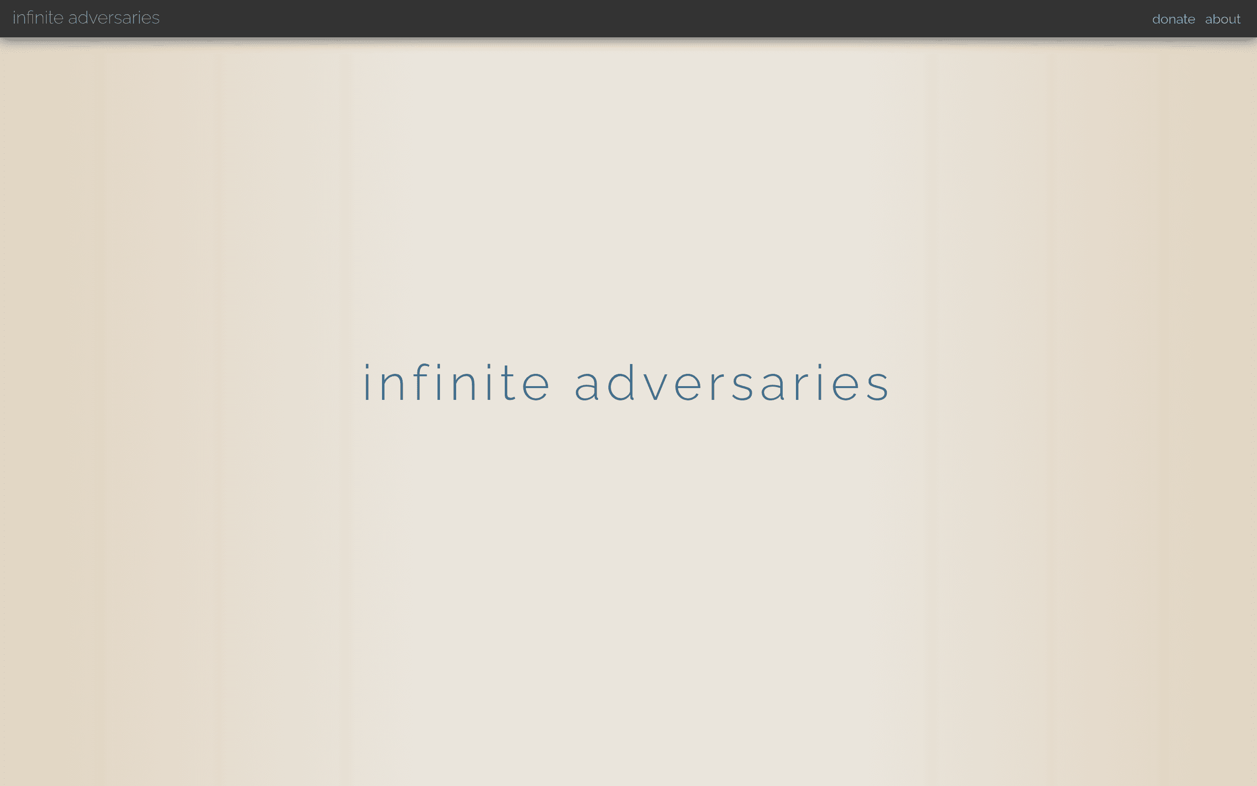 Infinite Adversaries